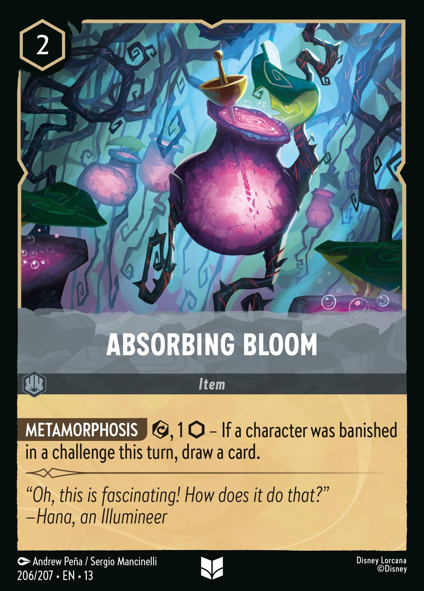 Absorbing Bloom - Uncommon Lorcana Card