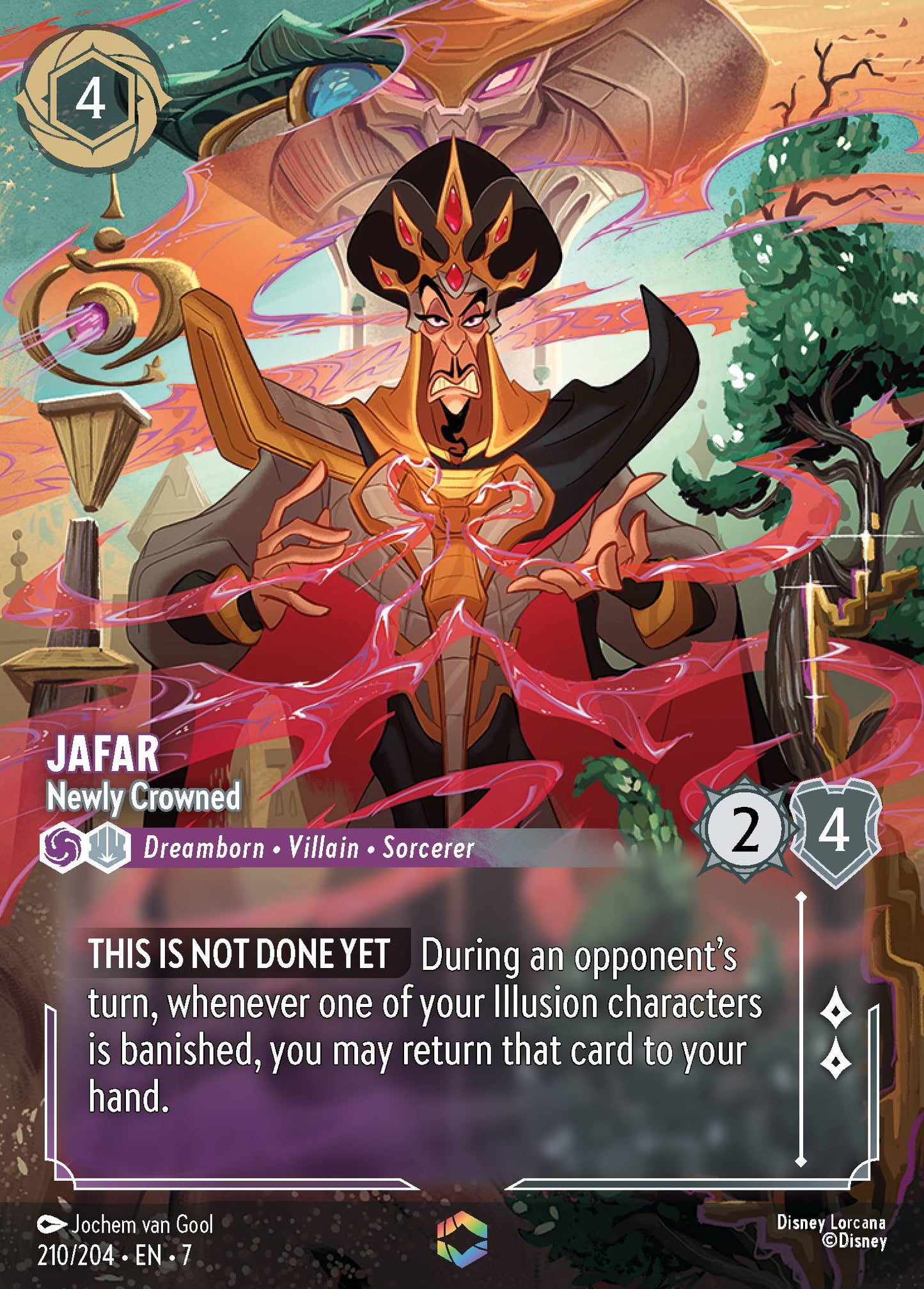 Jafar - Newly Crowned (Enchanted) - Enchanted Lorcana Holofoil Card