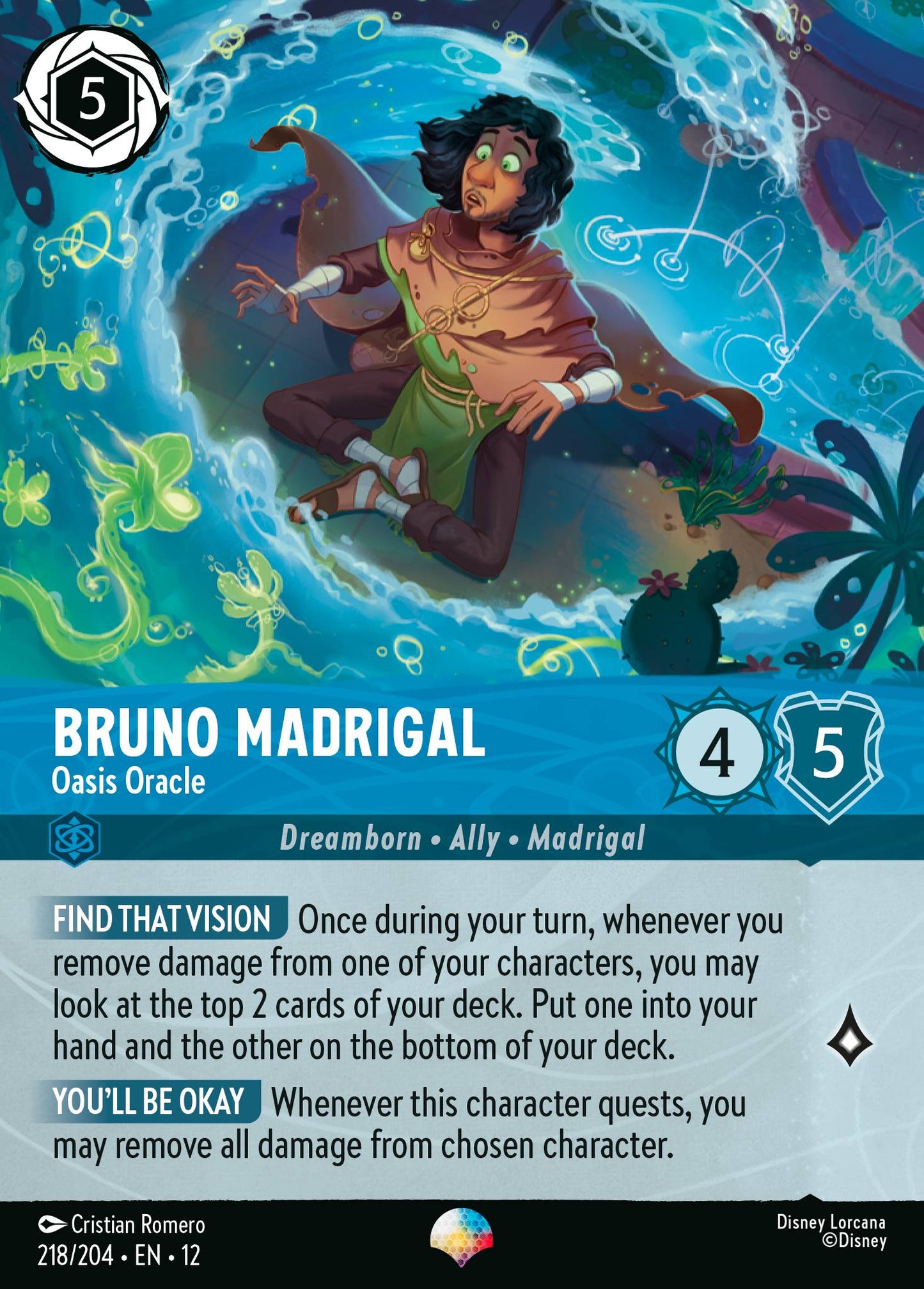 Bruno Madrigal - Oasis Oracle (Epic) - Disney Lorcana