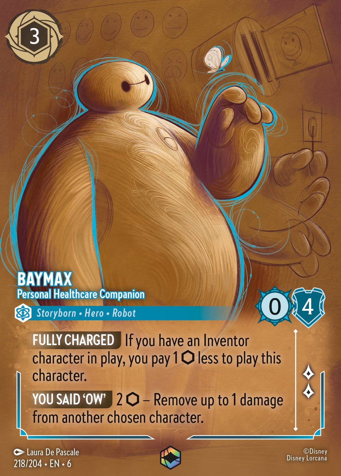 Baymax - Personal Healthcare Companion (Enchanted) - Enchanted Lorcana Holofoil Card