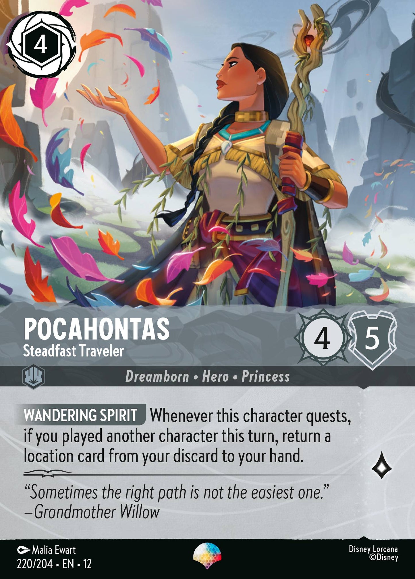 Pocahontas - Steadfast Traveler (Epic) - Disney Lorcana