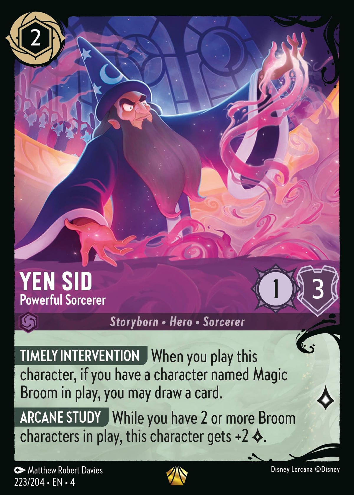 Yen Sid - Powerful Sorcerer - Illumineer's Quest: Deep Trouble - Cold Foil