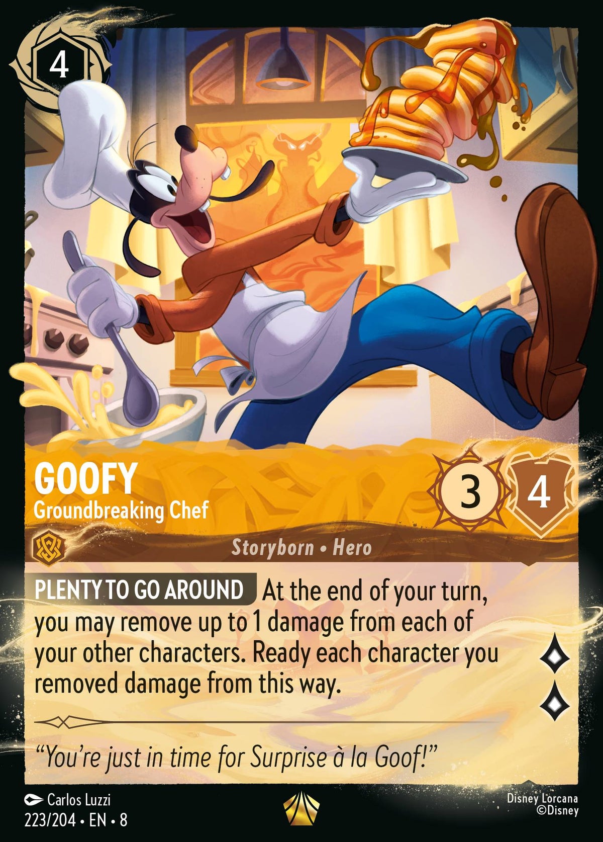 Goofy - Groundbreaking Chef - Illumineer's Quest: Palace Heist - Cold Foil