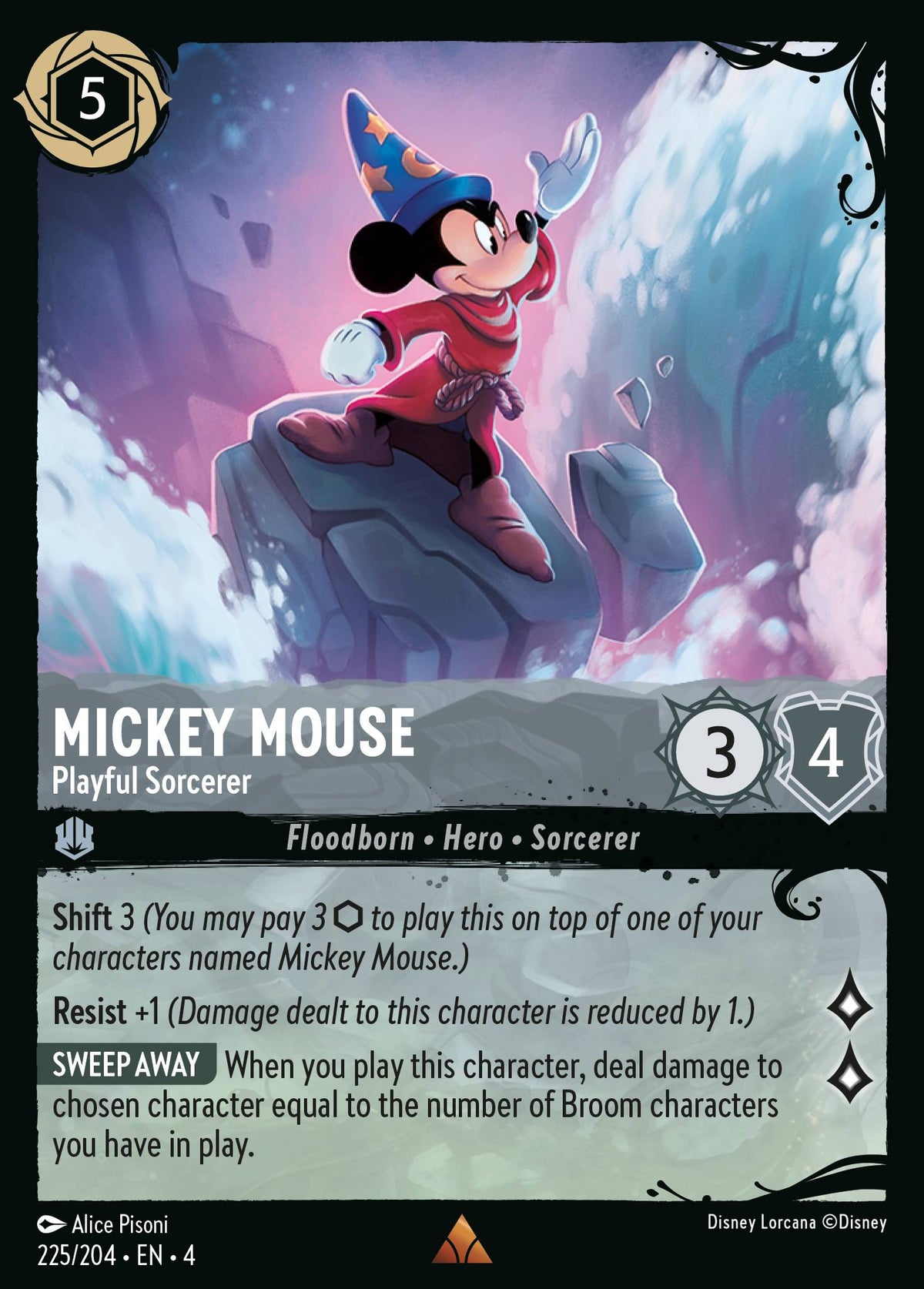 Mickey Mouse - Playful Sorcerer - Illumineer's Quest: Deep Trouble - Cold Foil
