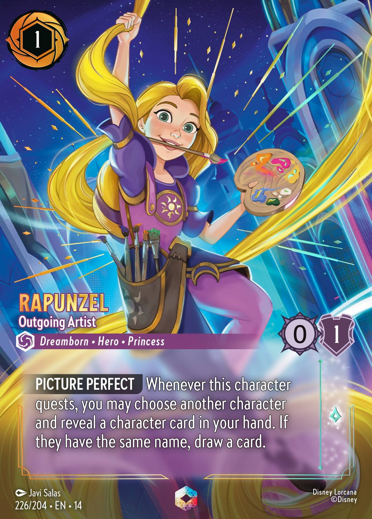 Rapunzel - Outgoing Artist - Enchanted Lorcana Card