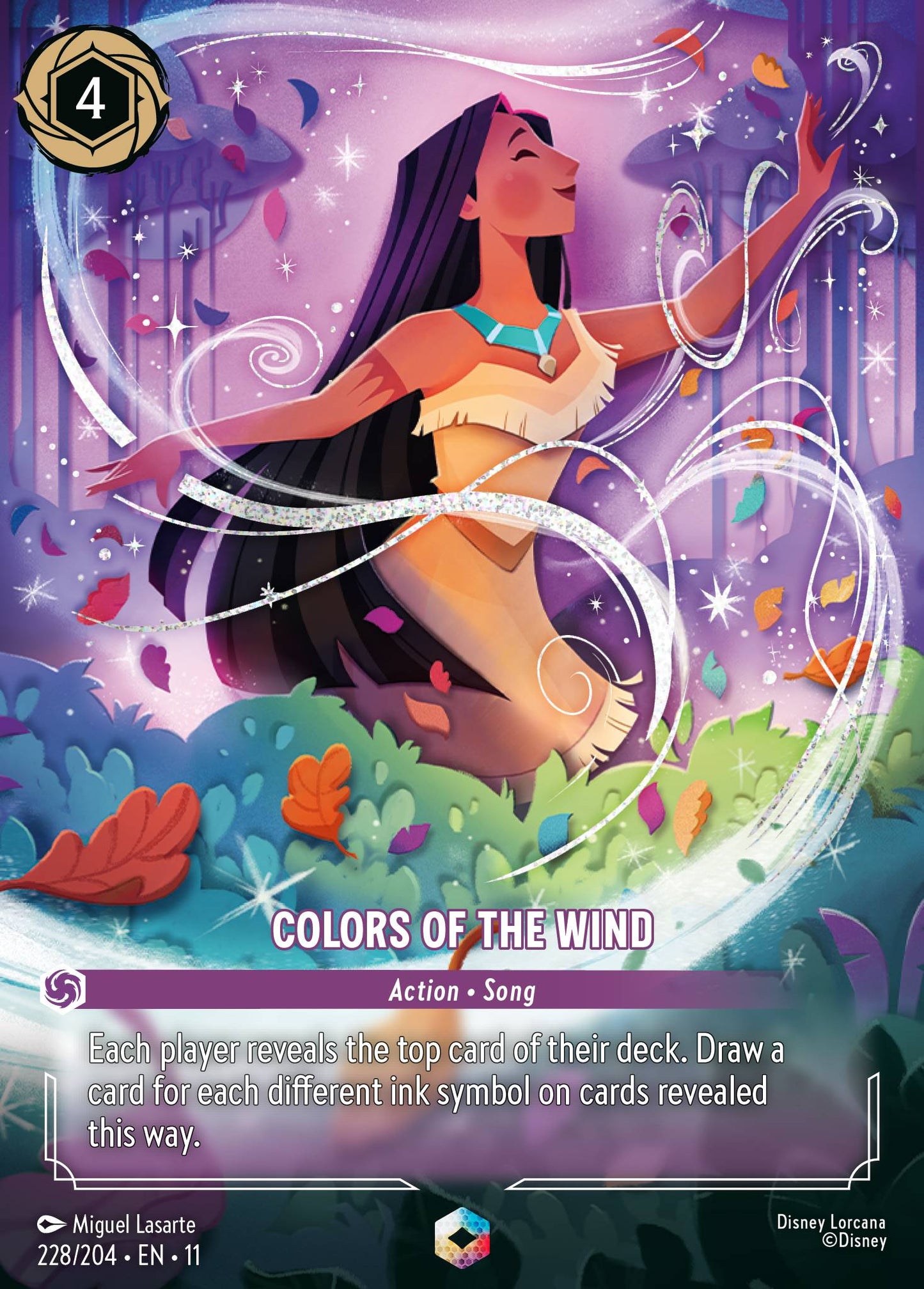 Colors of the Wind (Enchanted) - Enchanted Lorcana Holofoil Card