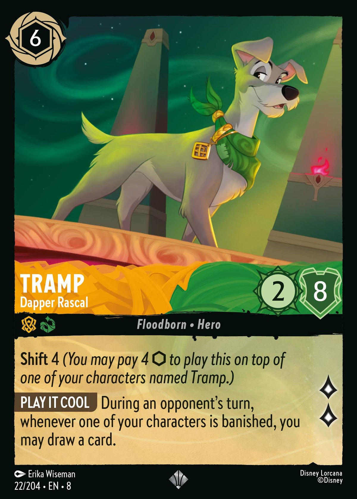 Tramp - Dapper Rascal - Super Rare Lorcana Card