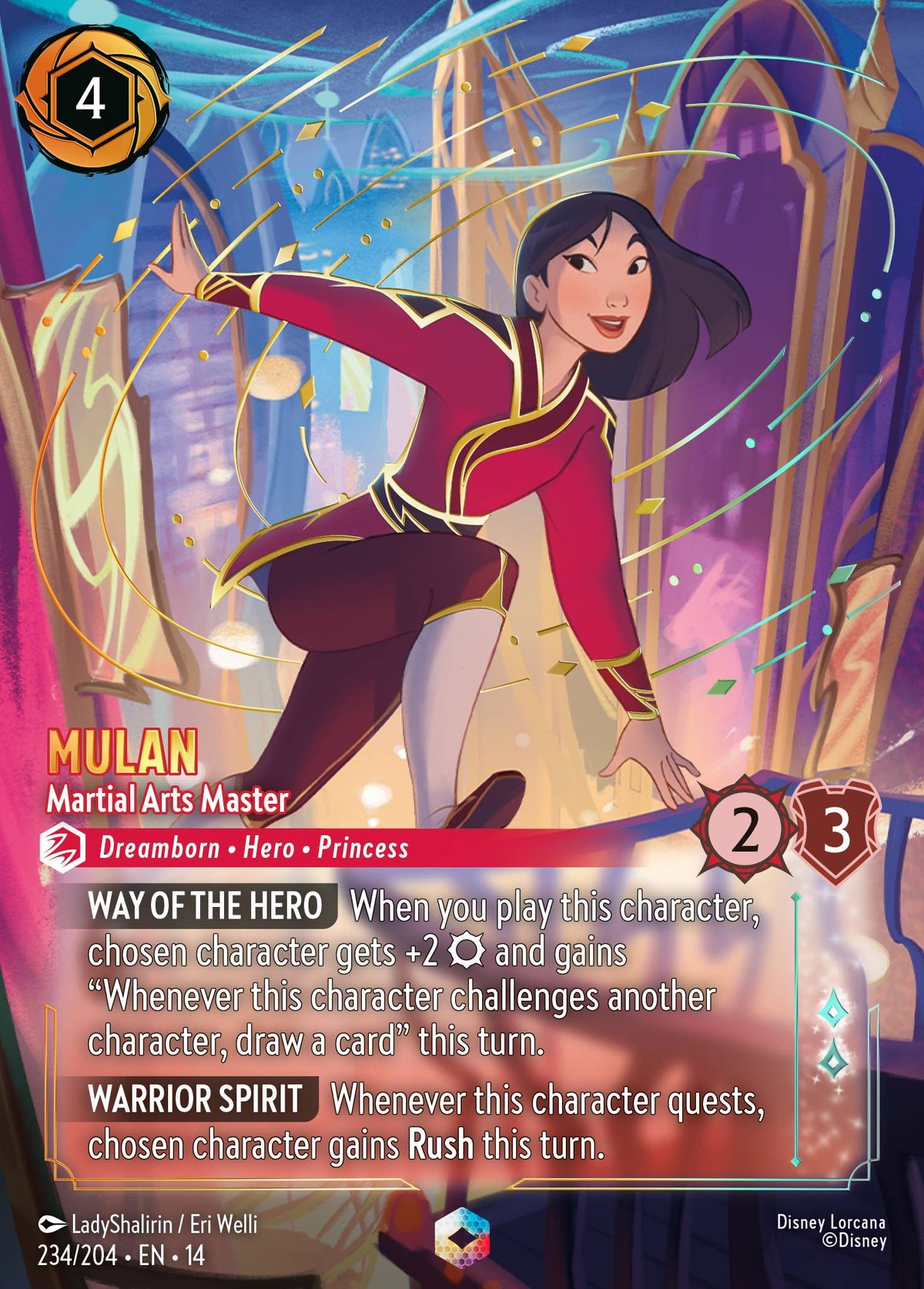 Mulan - Martial Arts Master - Enchanted Lorcana Card