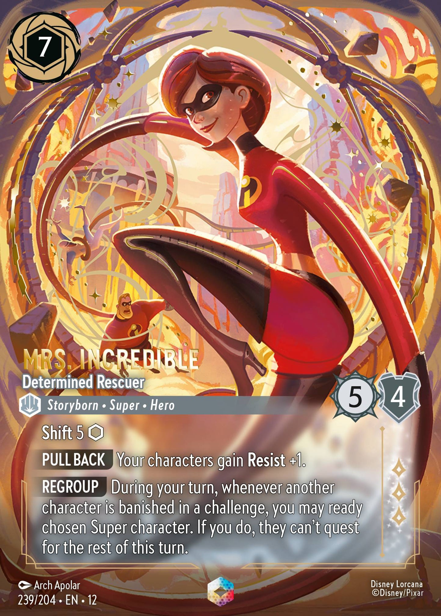 Mrs. Incredible - Determined Rescuer (Enchanted) - Disney Lorcana
