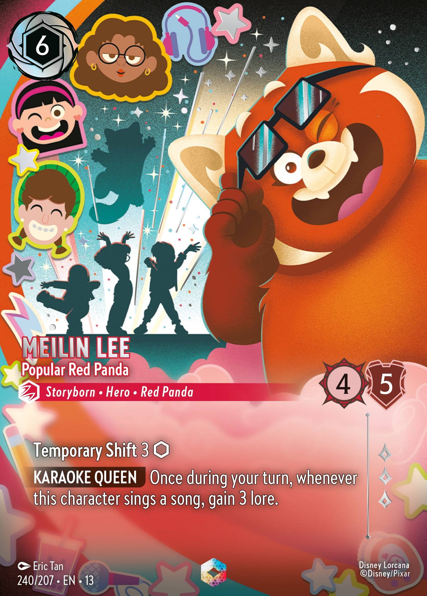 Meilin Lee - Popular Red Panda - Enchanted Lorcana Card