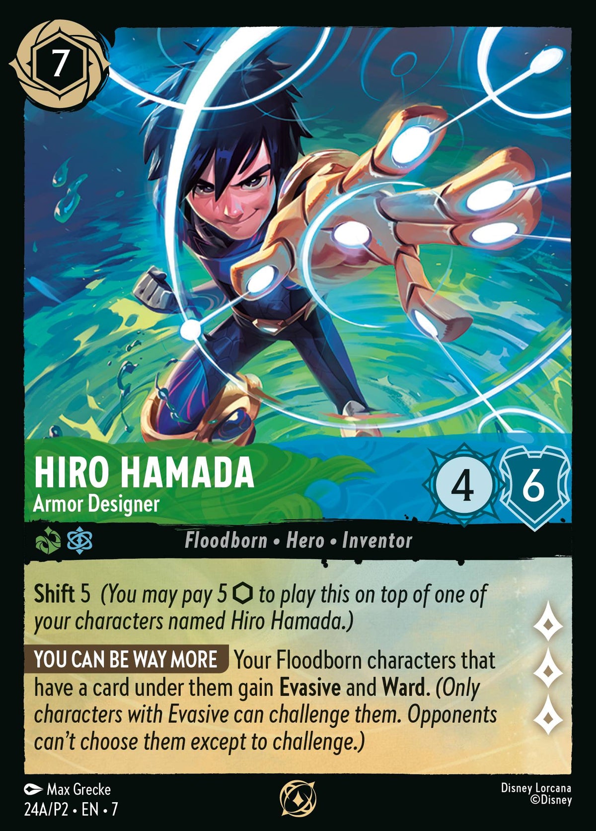 Hiro Hamada - Armor Designer - Disney Lorcana Promo Cards - Normal