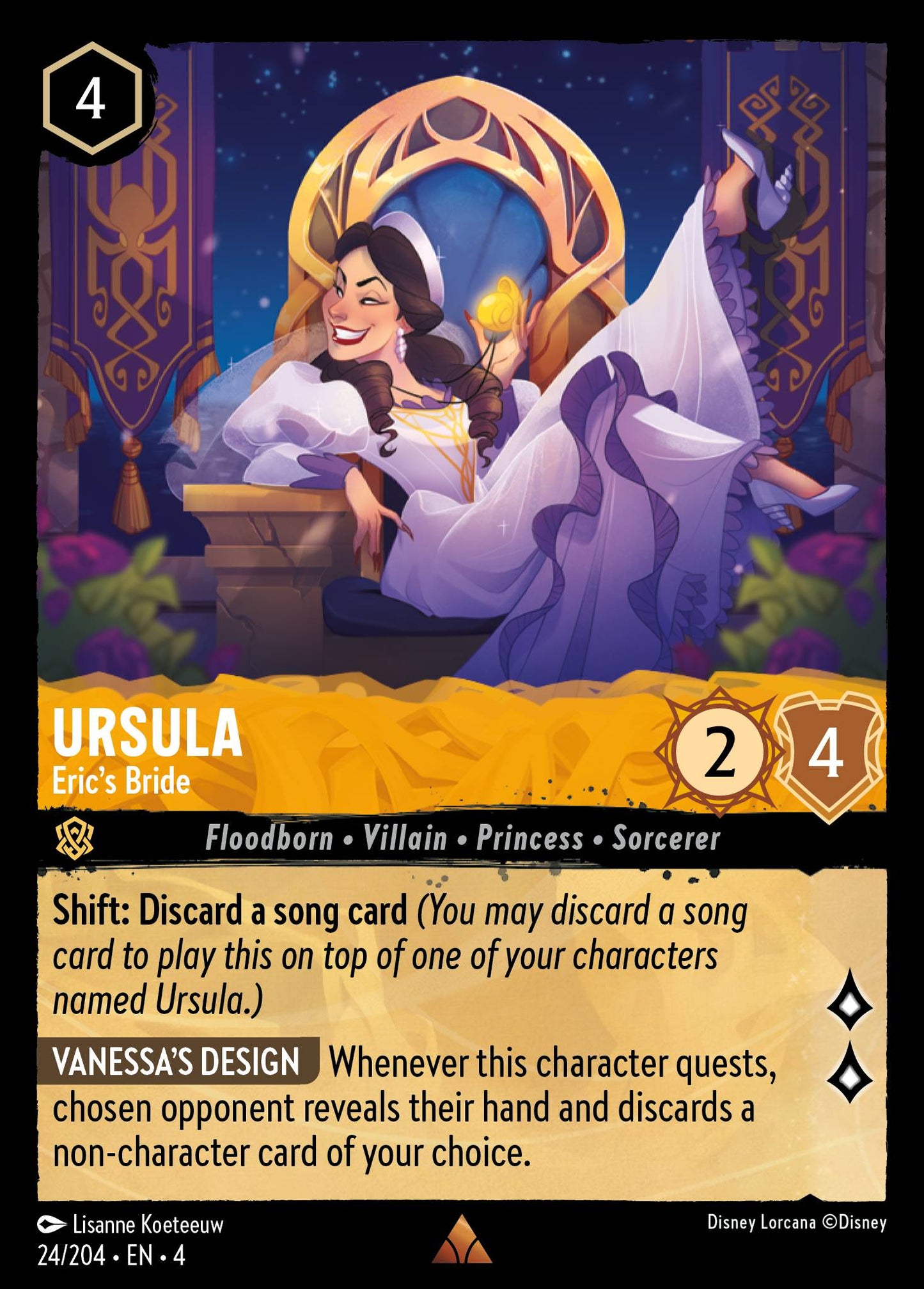 Ursula - Eric's Bride - Rare Lorcana Card