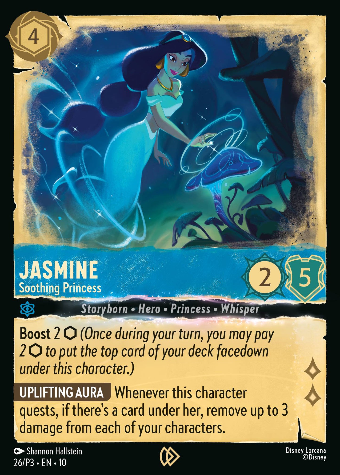 Jasmine - Soothing Princess - Disney Lorcana Promo Cards - Cold Foil