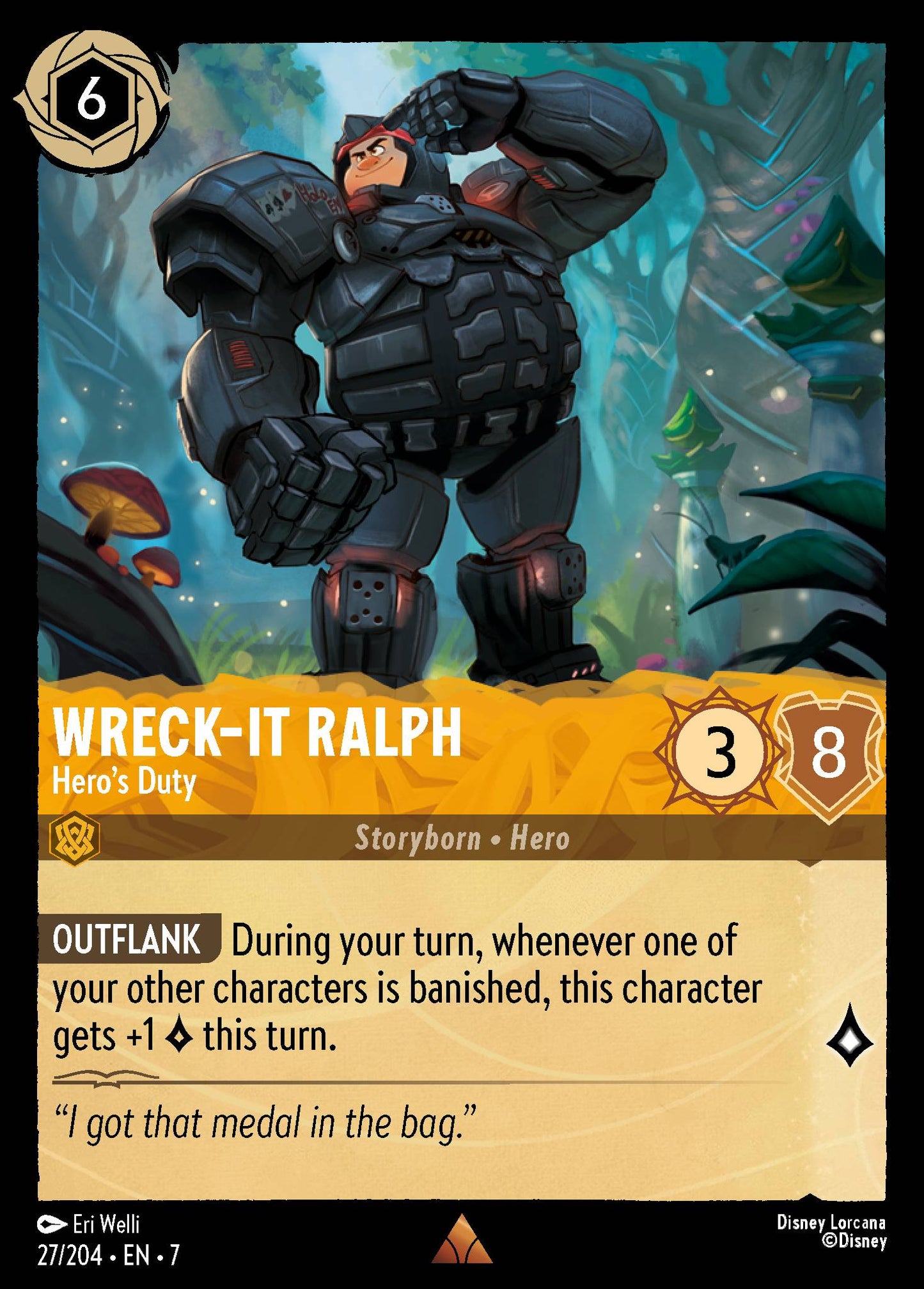 Wreck-It Ralph - Hero's Duty - Rare Lorcana Card
