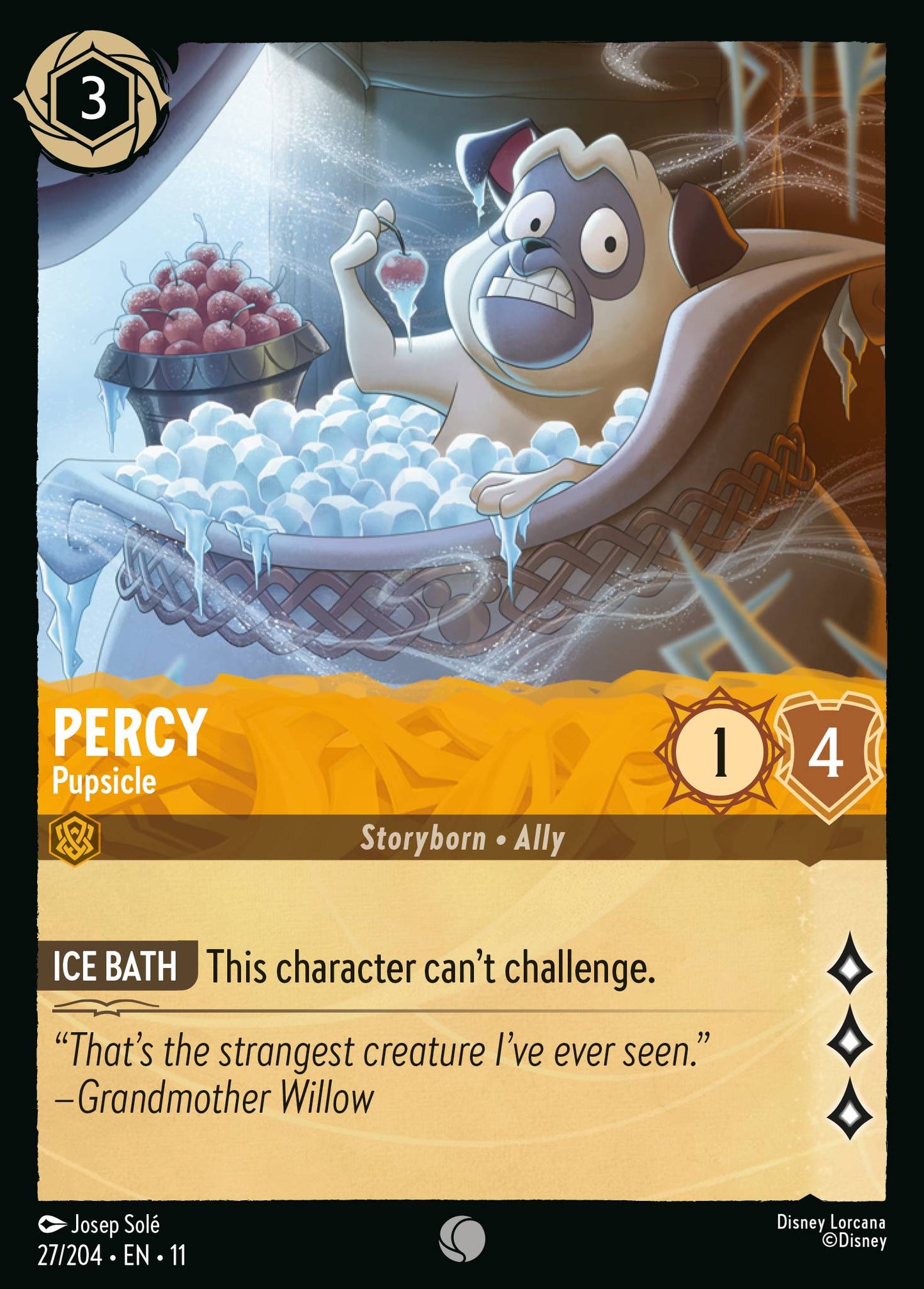 Percy - Pupsicle - Common Lorcana Card