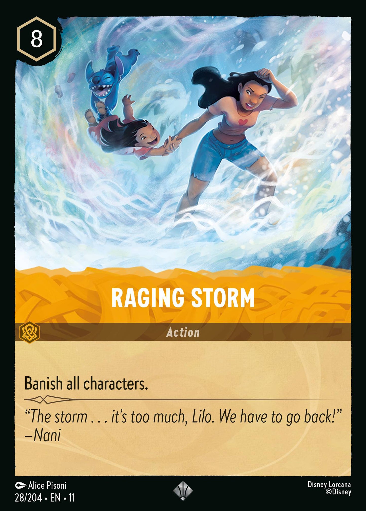 Raging Storm - Disney Lorcana Card