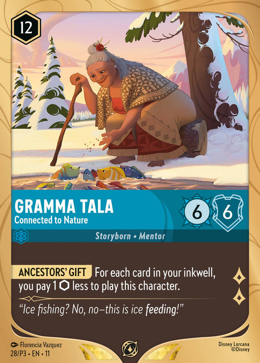 Gramma Tala - Connected to Nature - Disney Lorcana Promo Cards - Holofoil