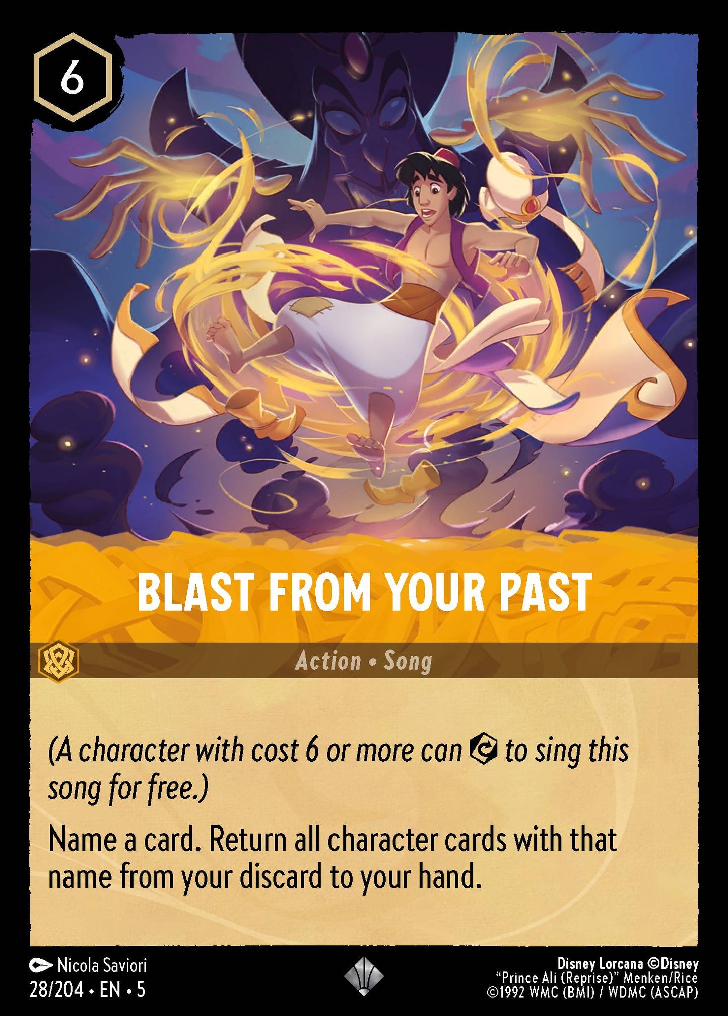 Blast From Your Past - Super Rare Lorcana Card