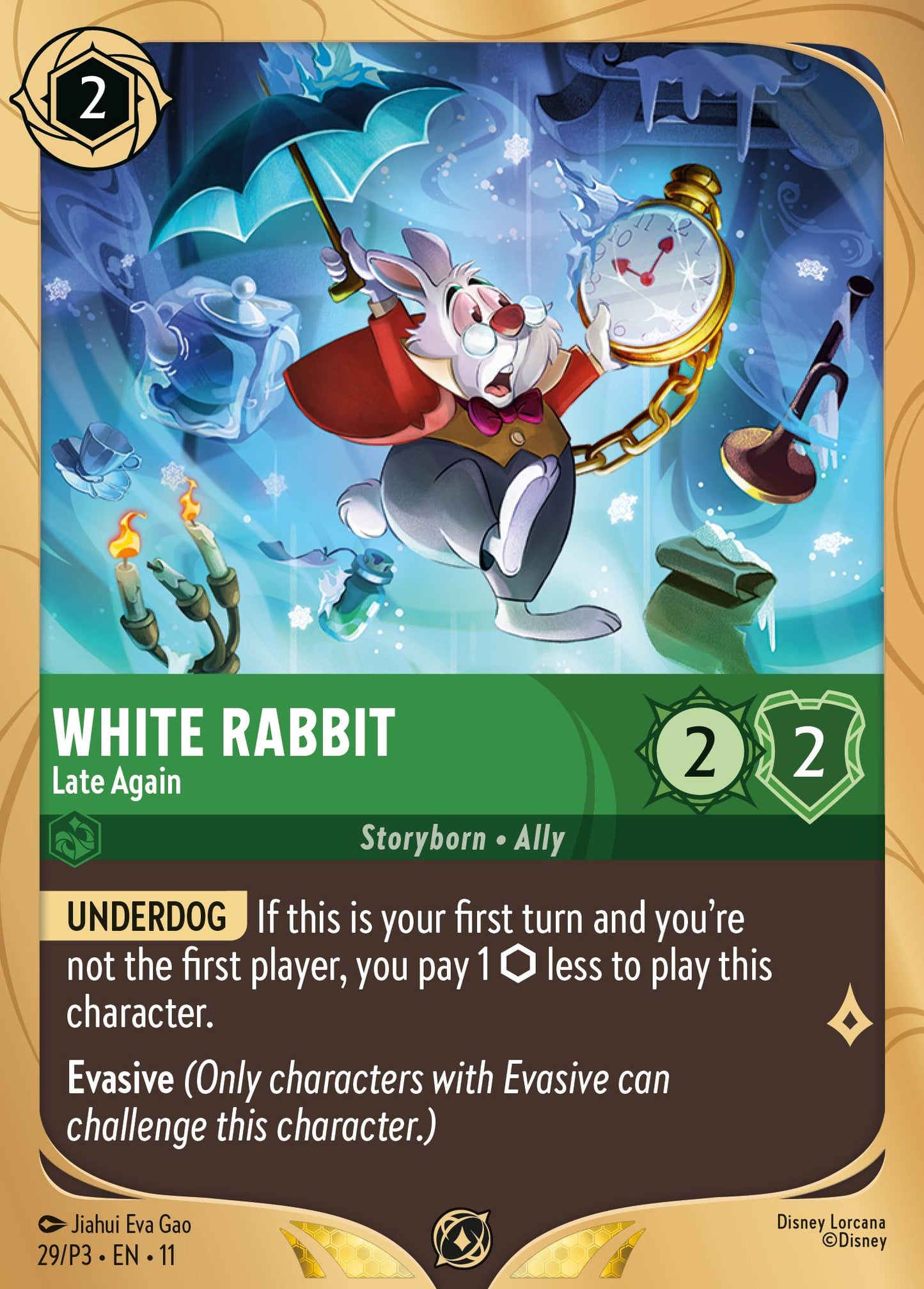 White Rabbit - Late Again - Disney Lorcana Promo Cards - Holofoil