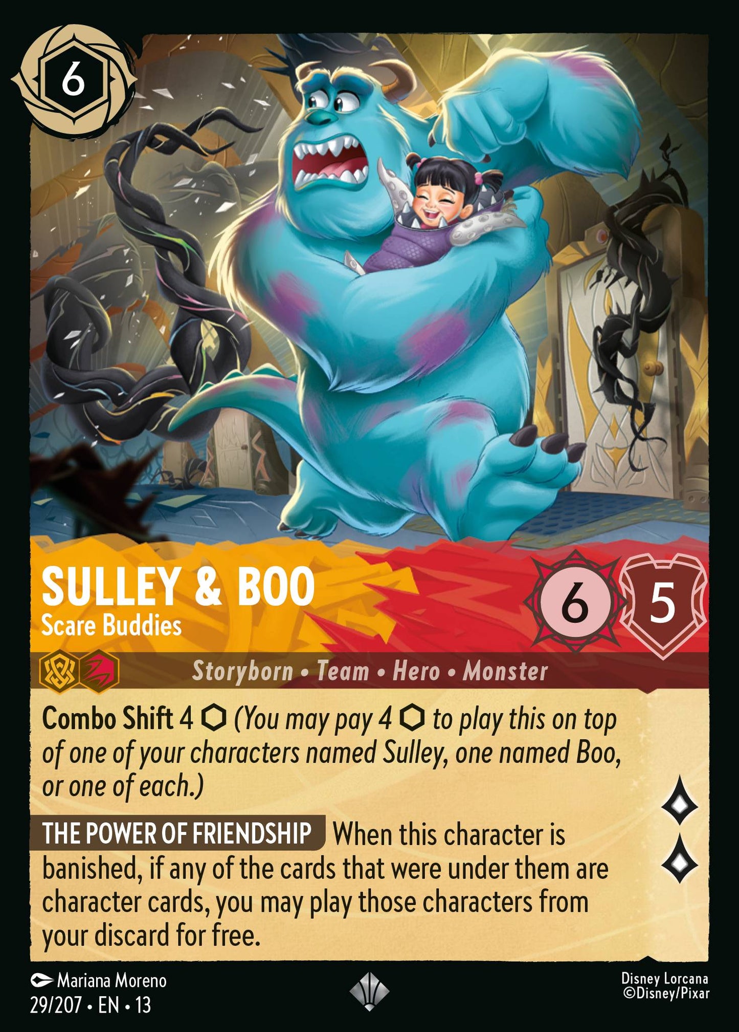Sulley & Boo - Scare Buddies - Super Rare Lorcana Card