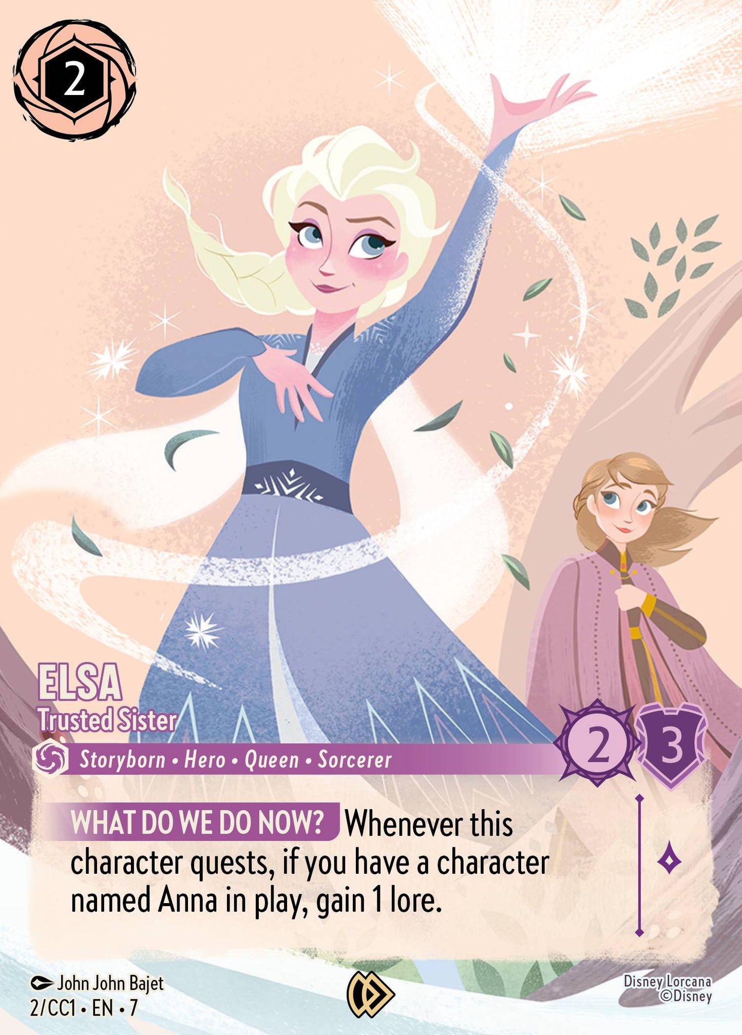 Elsa - Trusted Sister - Disney Lorcana Promo Cards - Holofoil