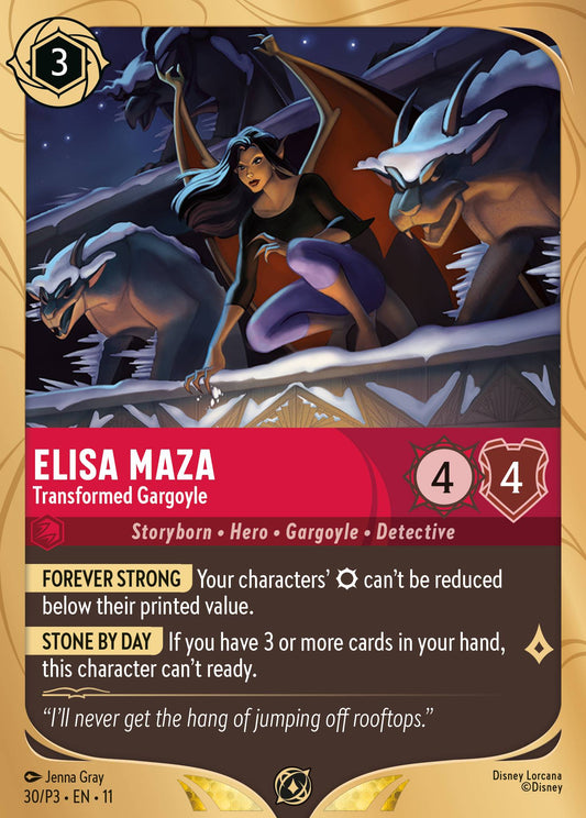 Elisa Maza - Transformed Gargoyle - Disney Lorcana Promo Cards - Holofoil