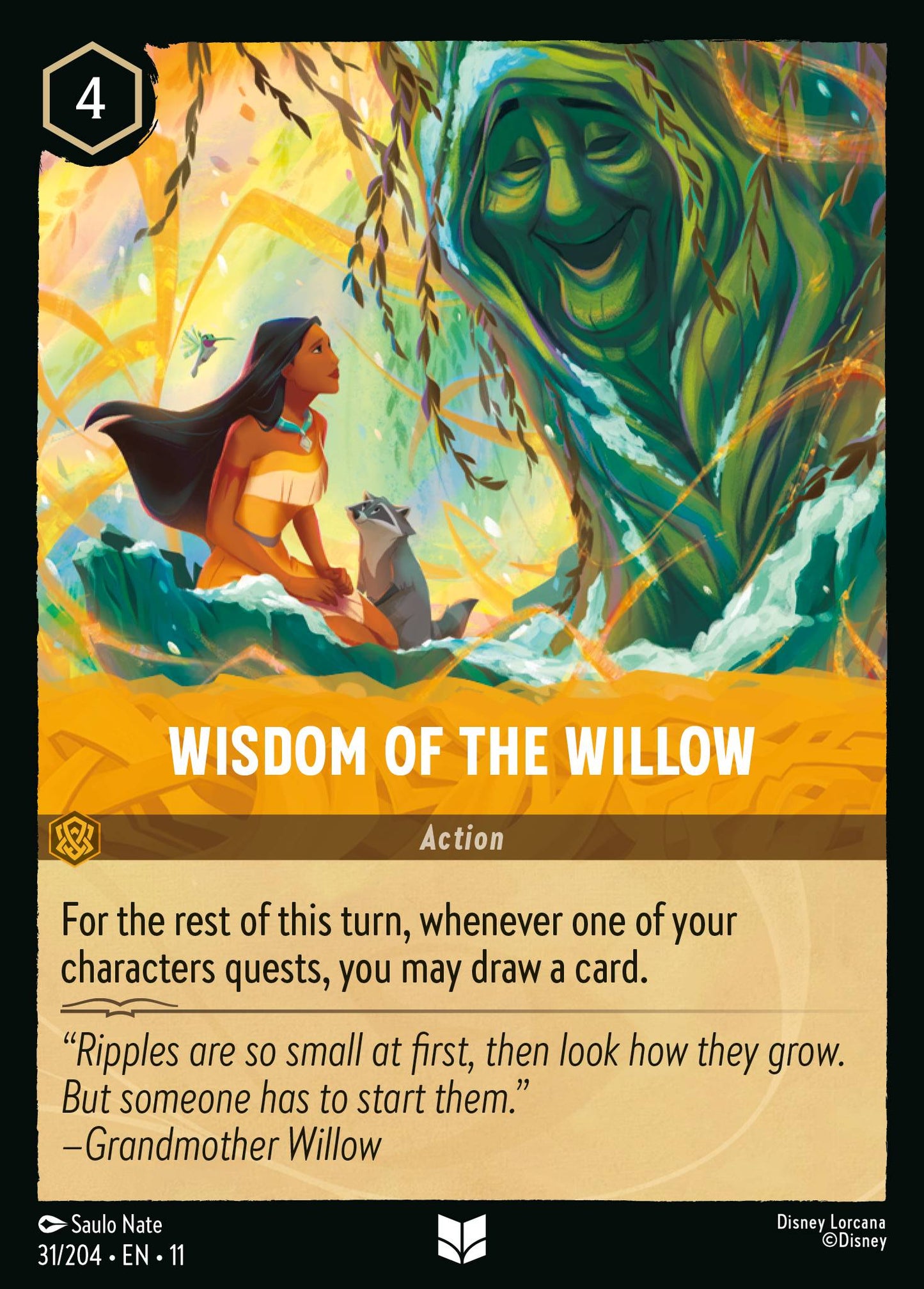 Wisdom of the Willow - Uncommon Lorcana Card