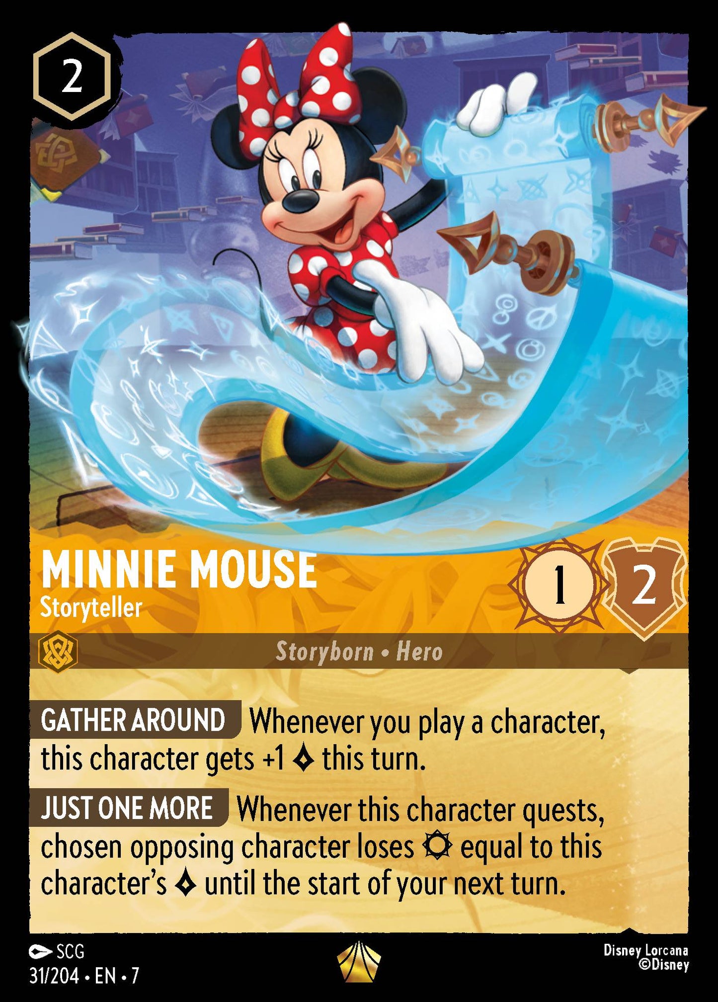 Minnie Mouse - Storyteller - Legendary Lorcana Card