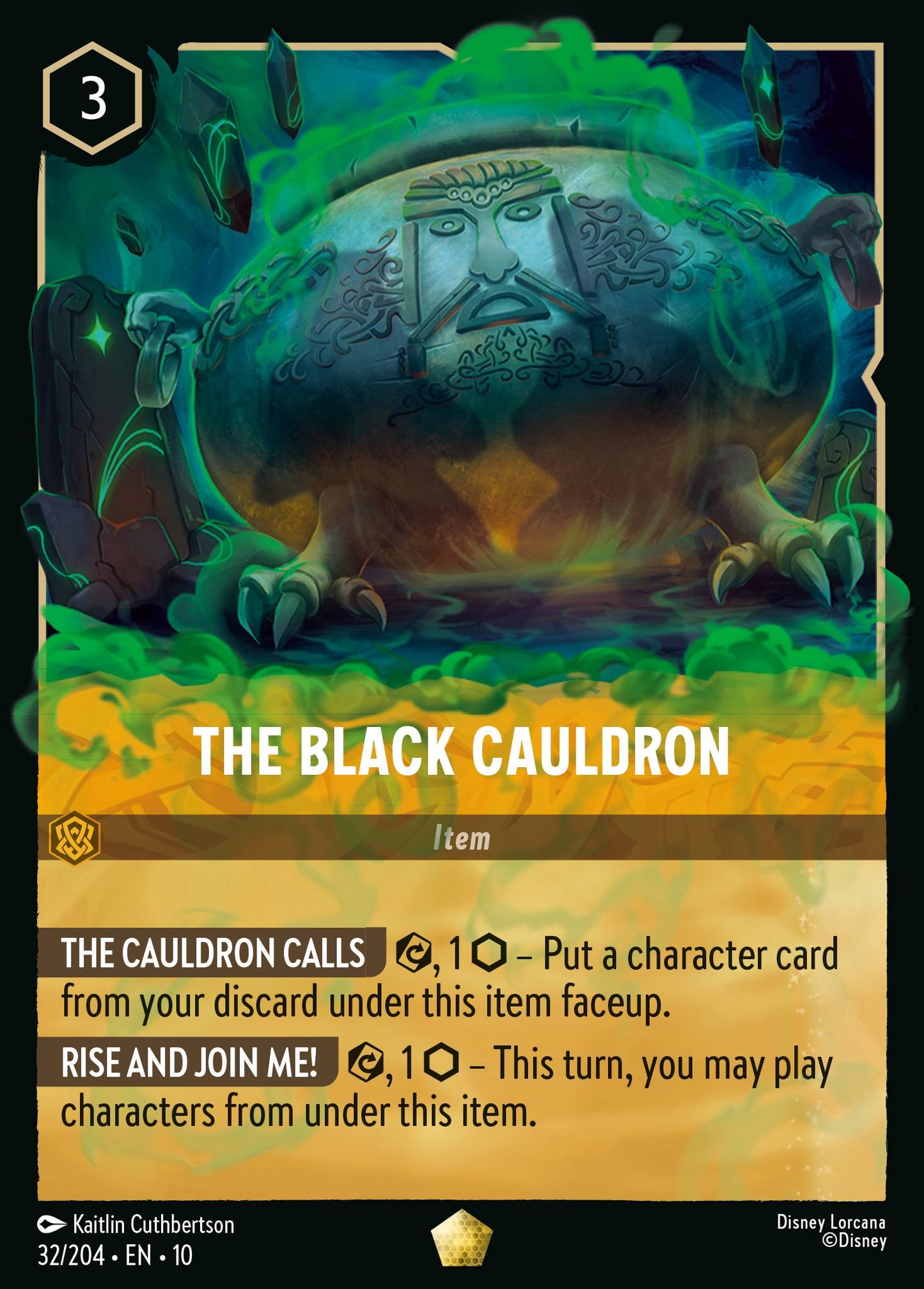 The Black Cauldron - Legendary Lorcana Card