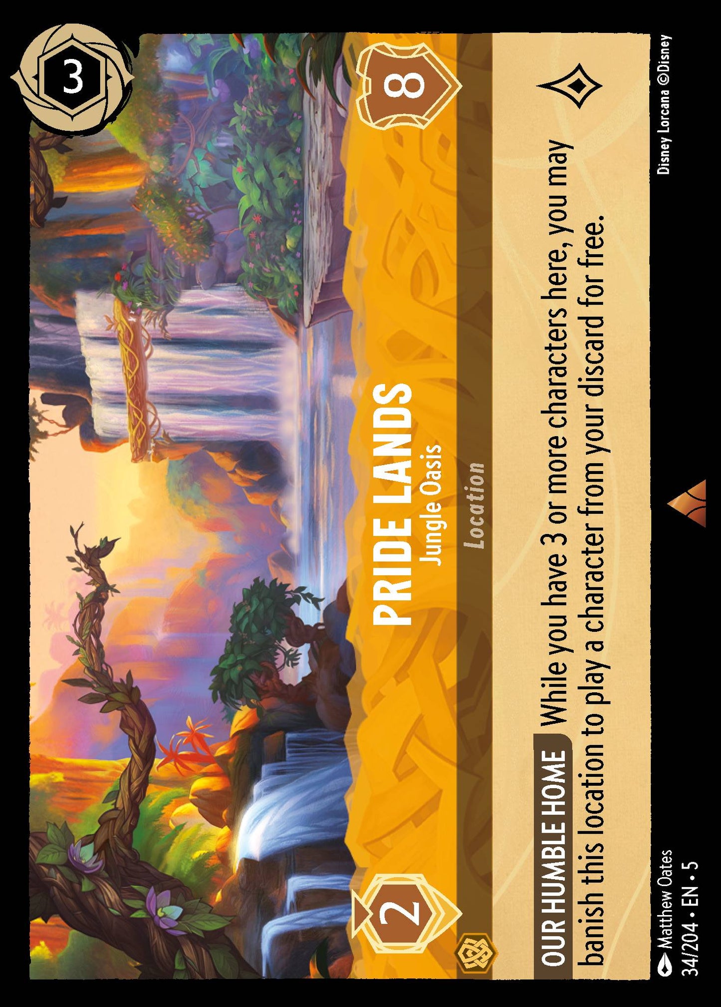 Pride Lands - Jungle Oasis - Rare Lorcana Card