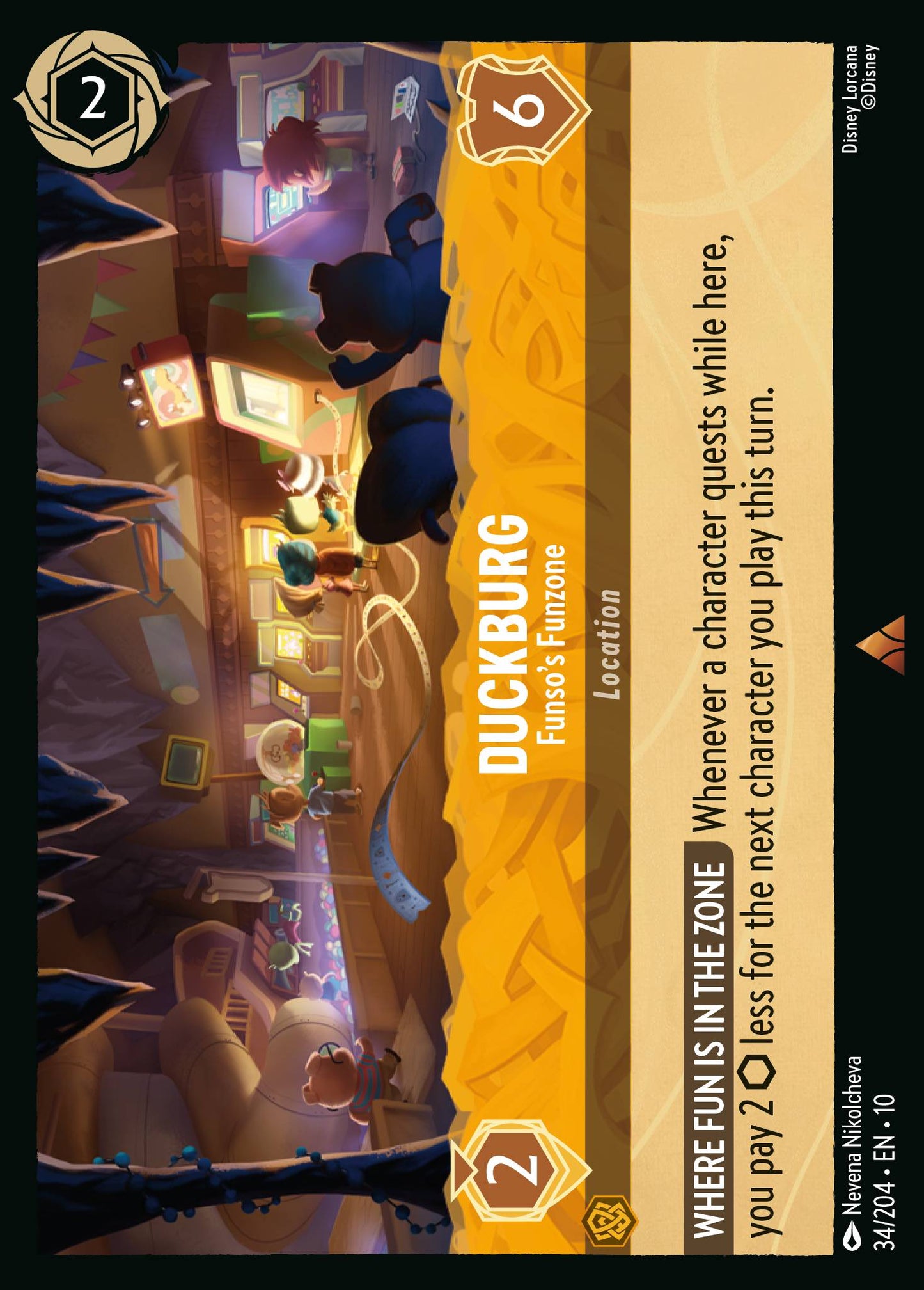 Duckburg - Funso's Funzone - Rare Lorcana Card