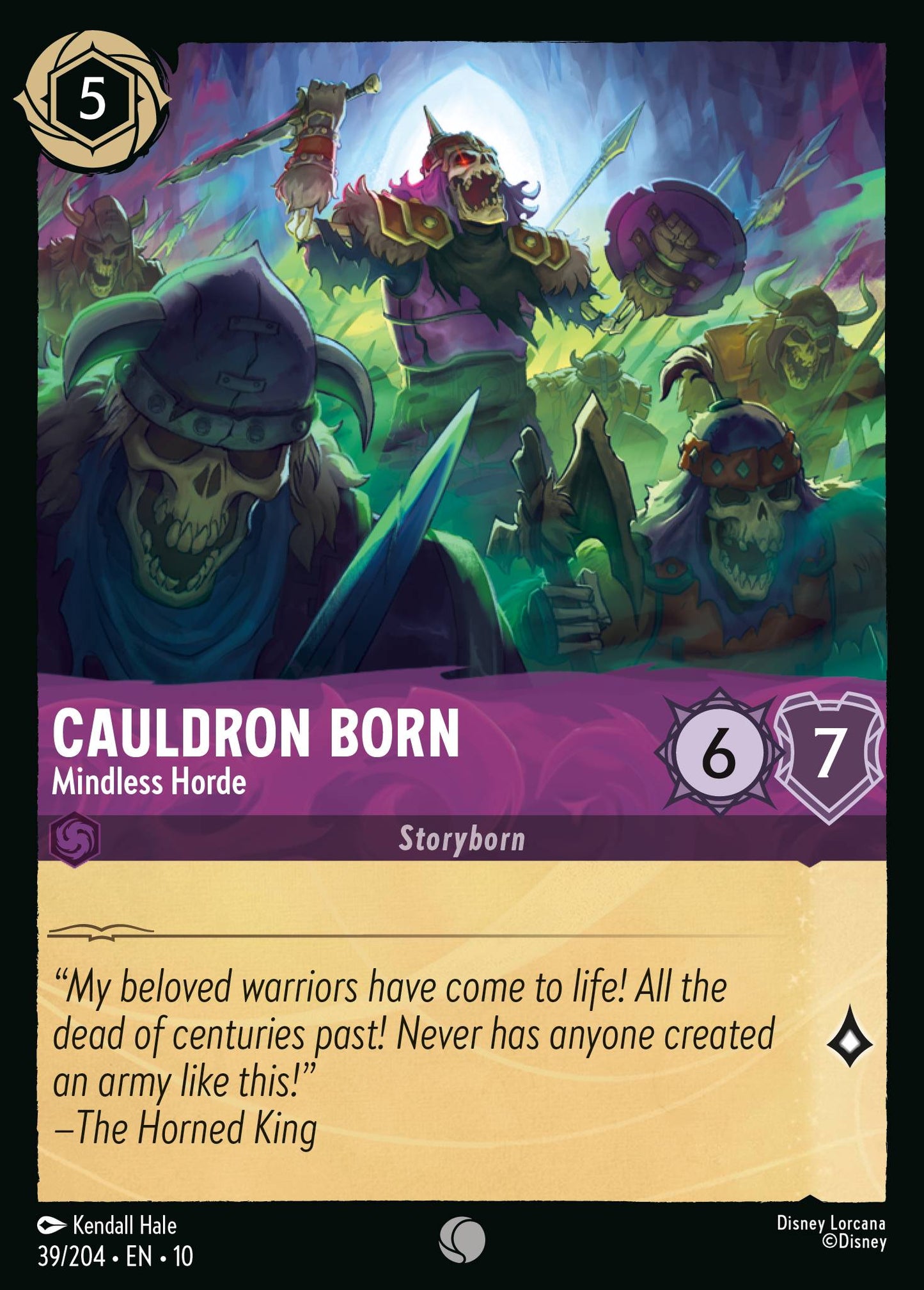 Cauldron Born - Mindless Horde - Common Lorcana Card