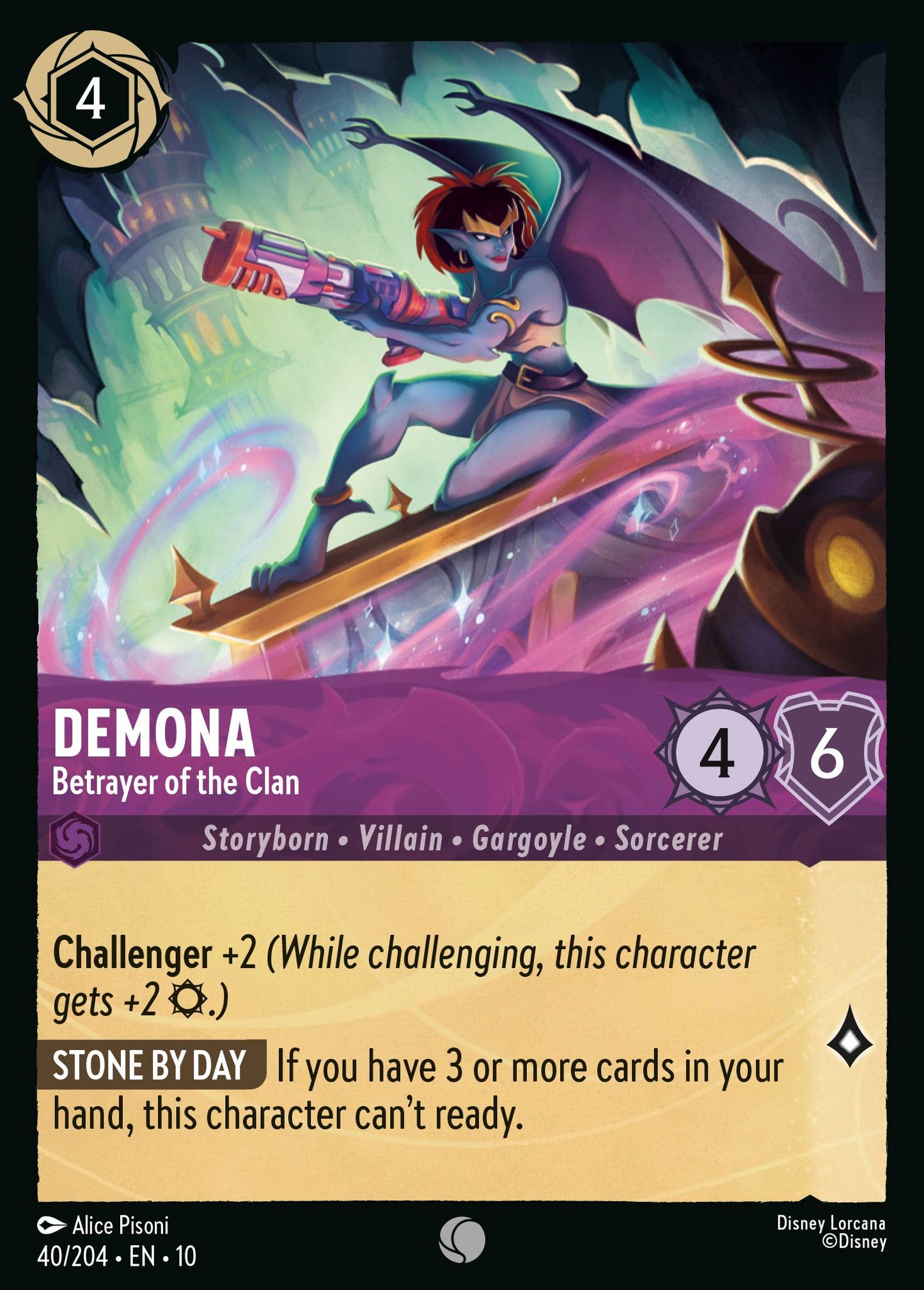 Demona - Betrayer of the Clan - Common Lorcana Card