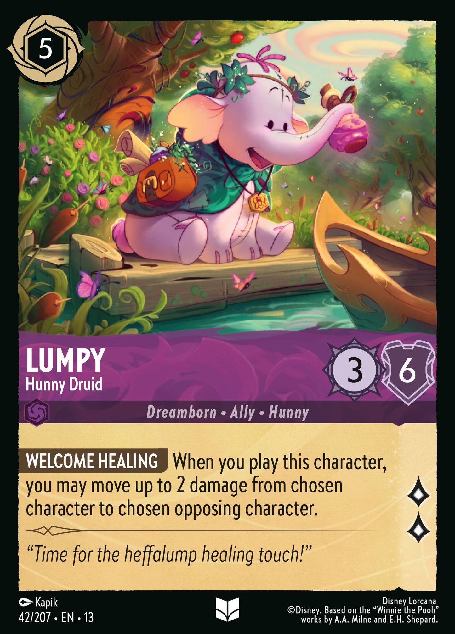 Lumpy - Hunny Druid - Uncommon Lorcana Card
