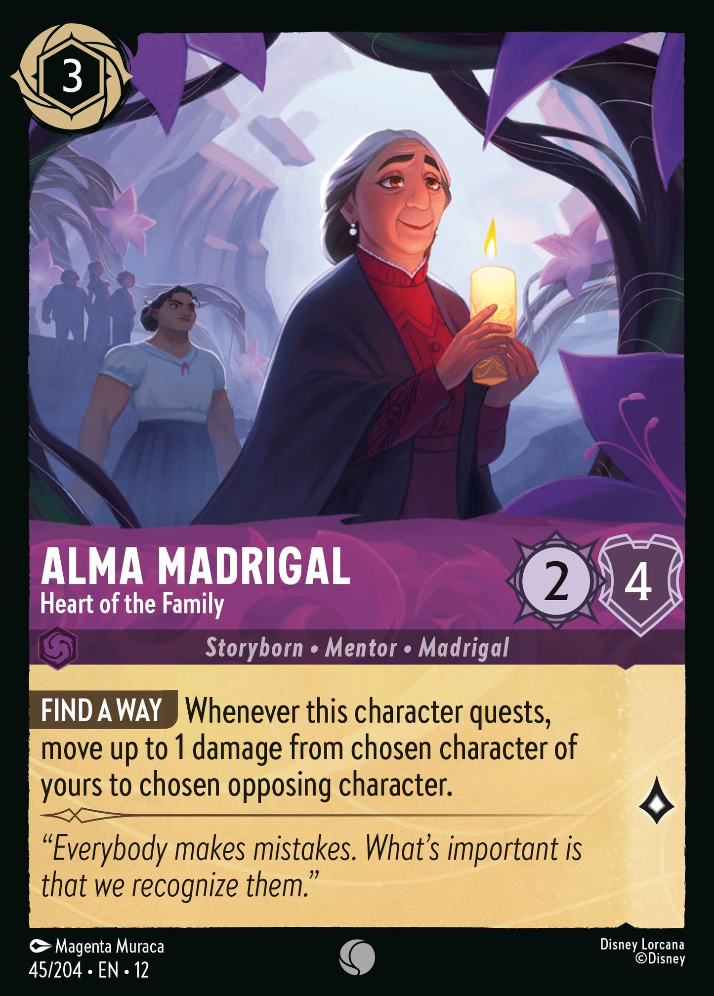 Alma Madrigal - Heart of the Family - Common Lorcana Card