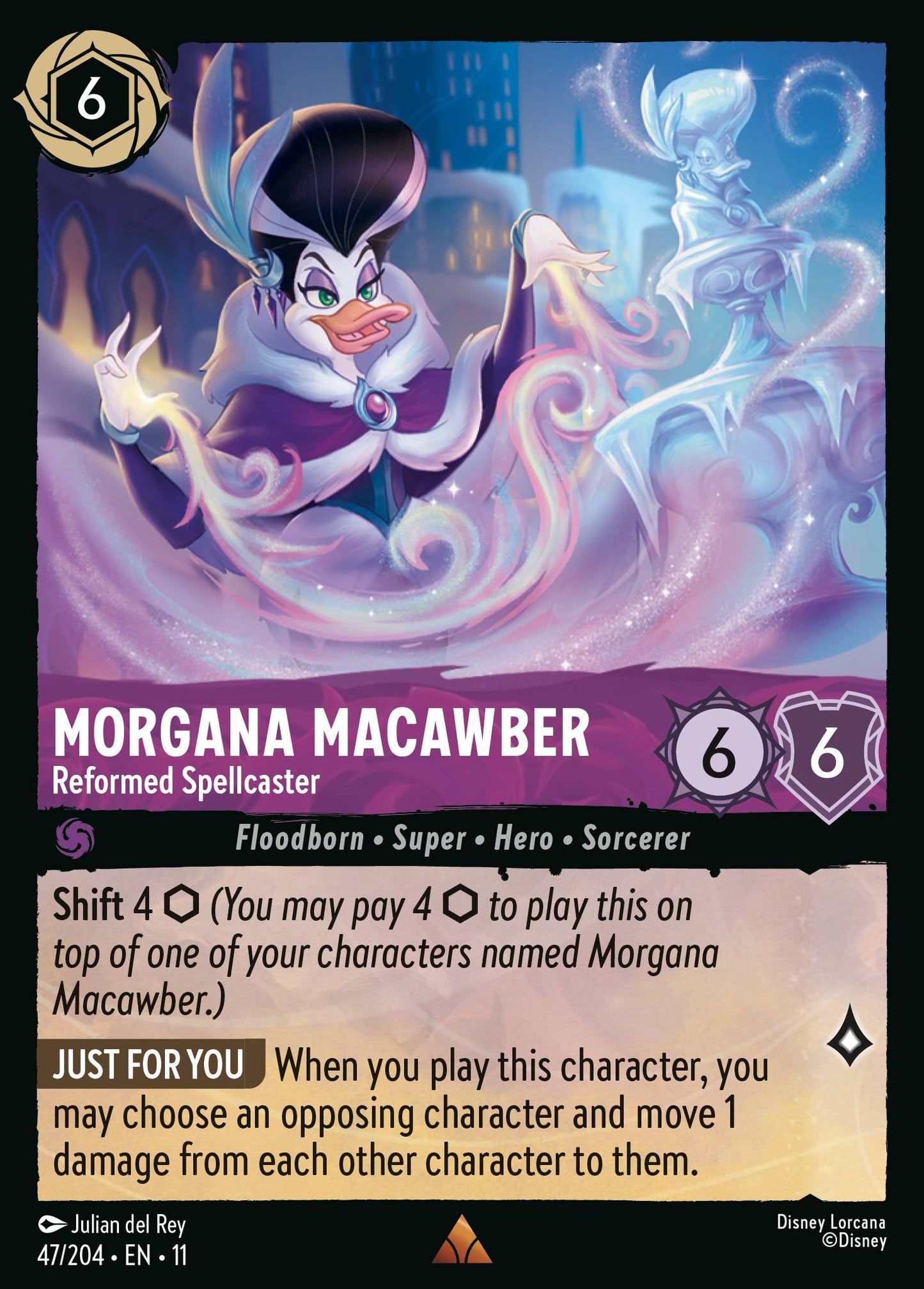 Morgana Macawber - Reformed Spellcaster - Rare Lorcana Card