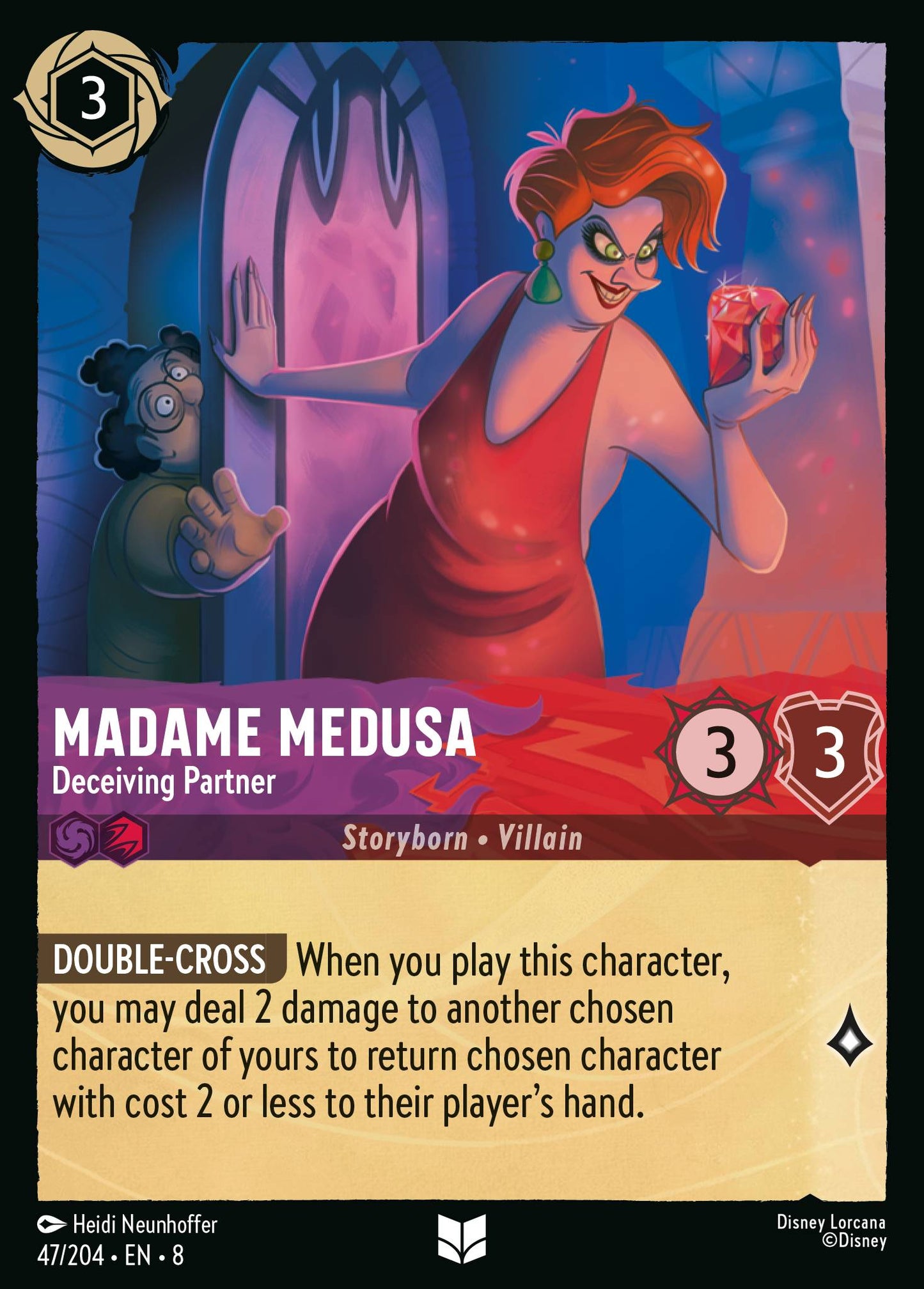 Madame Medusa - Deceiving Partner - Uncommon Lorcana Card