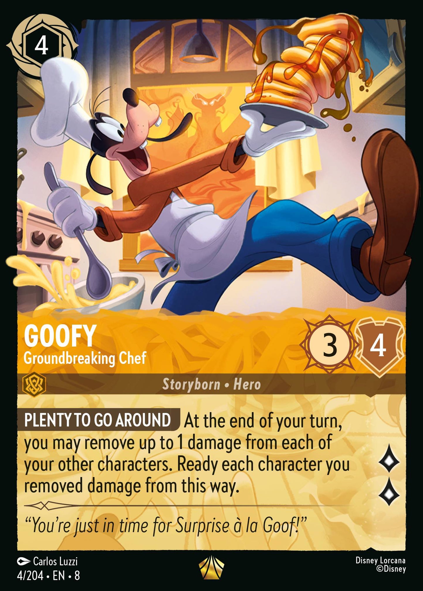 Goofy - Groundbreaking Chef - Legendary Lorcana Card