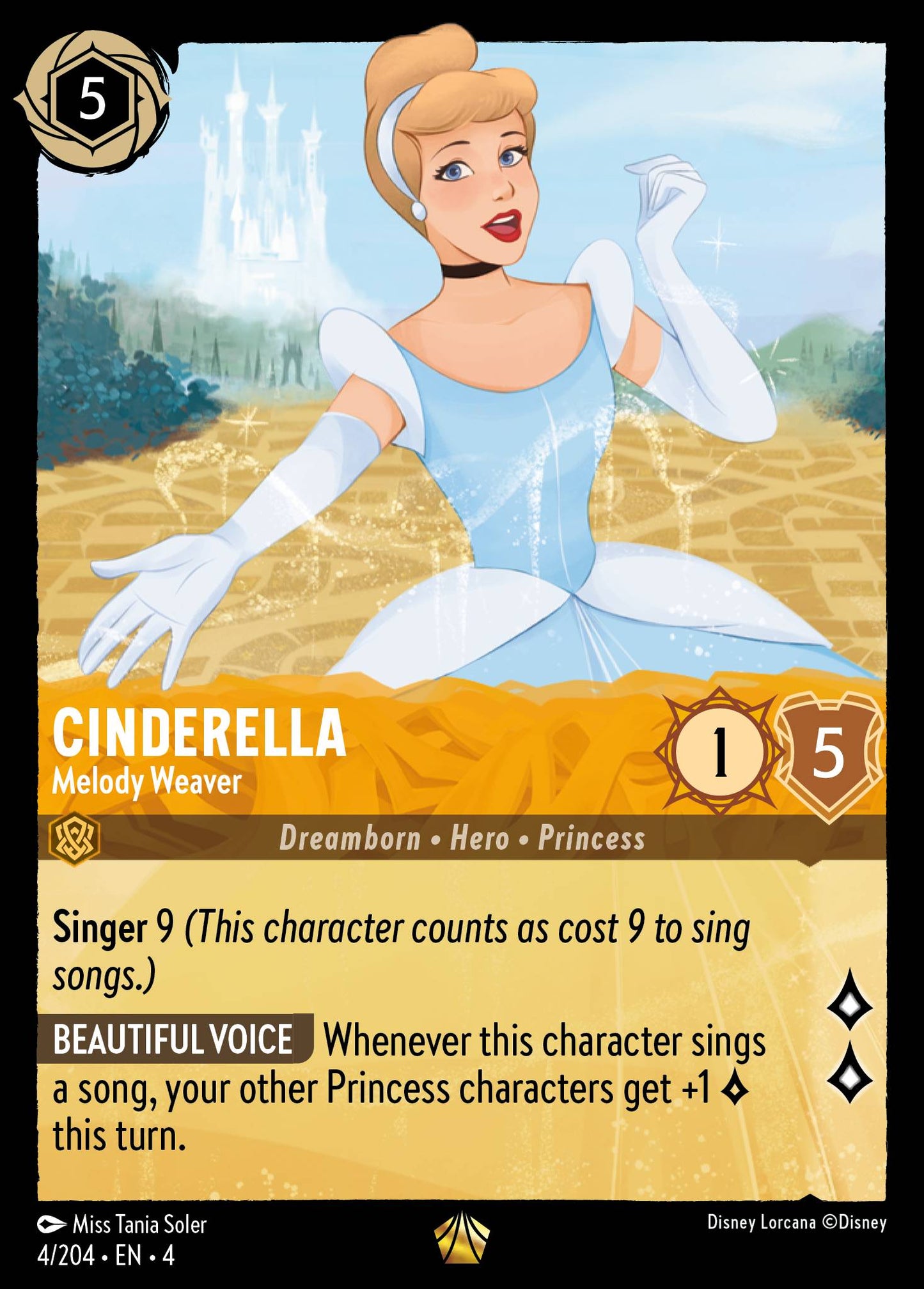 Cinderella - Melody Weaver - Legendary Lorcana Card
