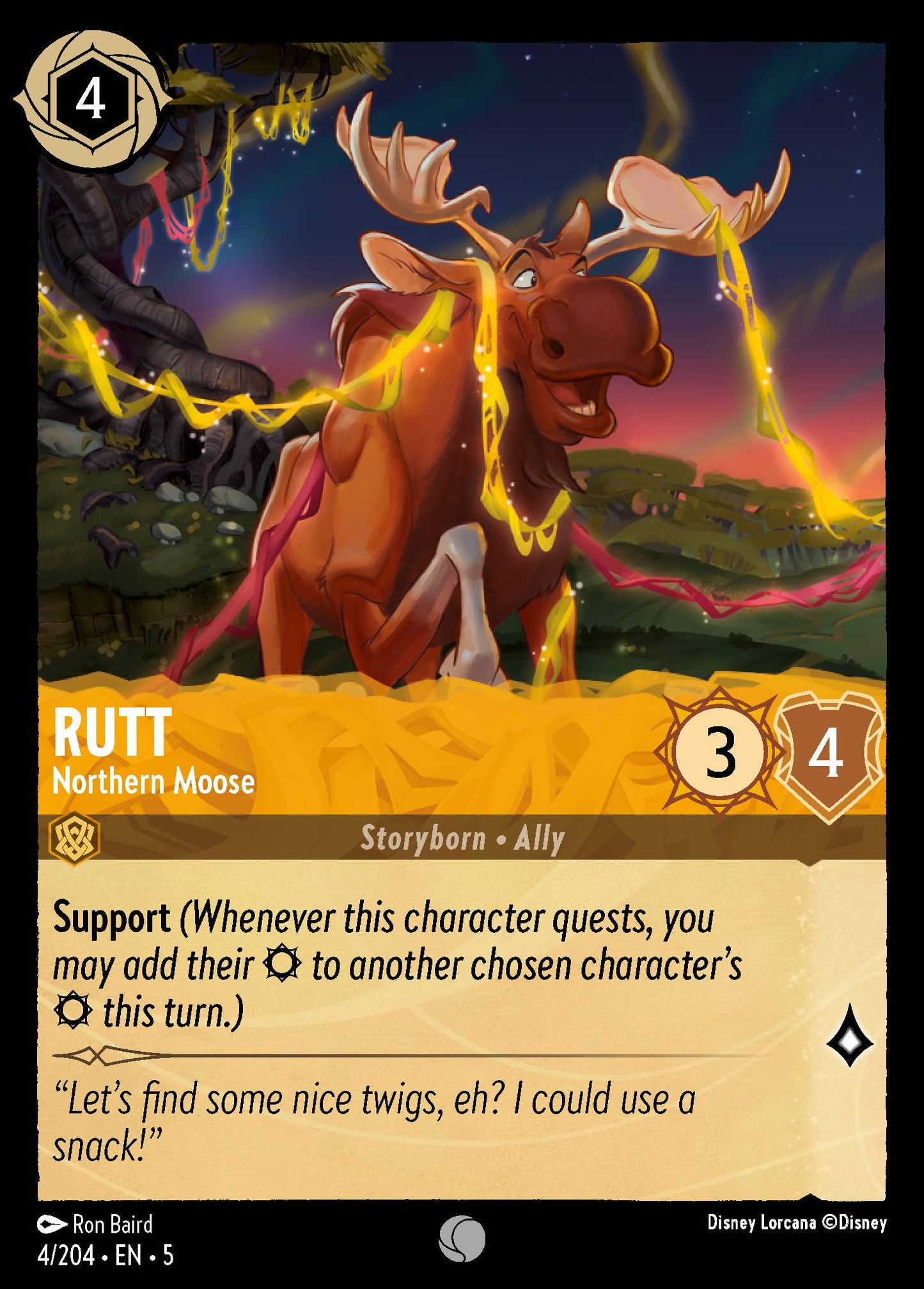 Rutt - Northern Moose - Common Lorcana Card
