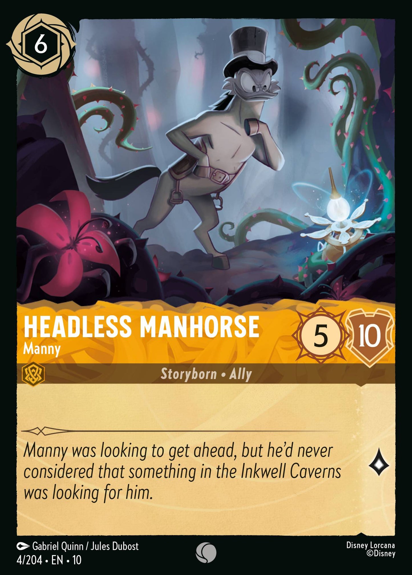 Headless Manhorse - Manny - Common Lorcana Card