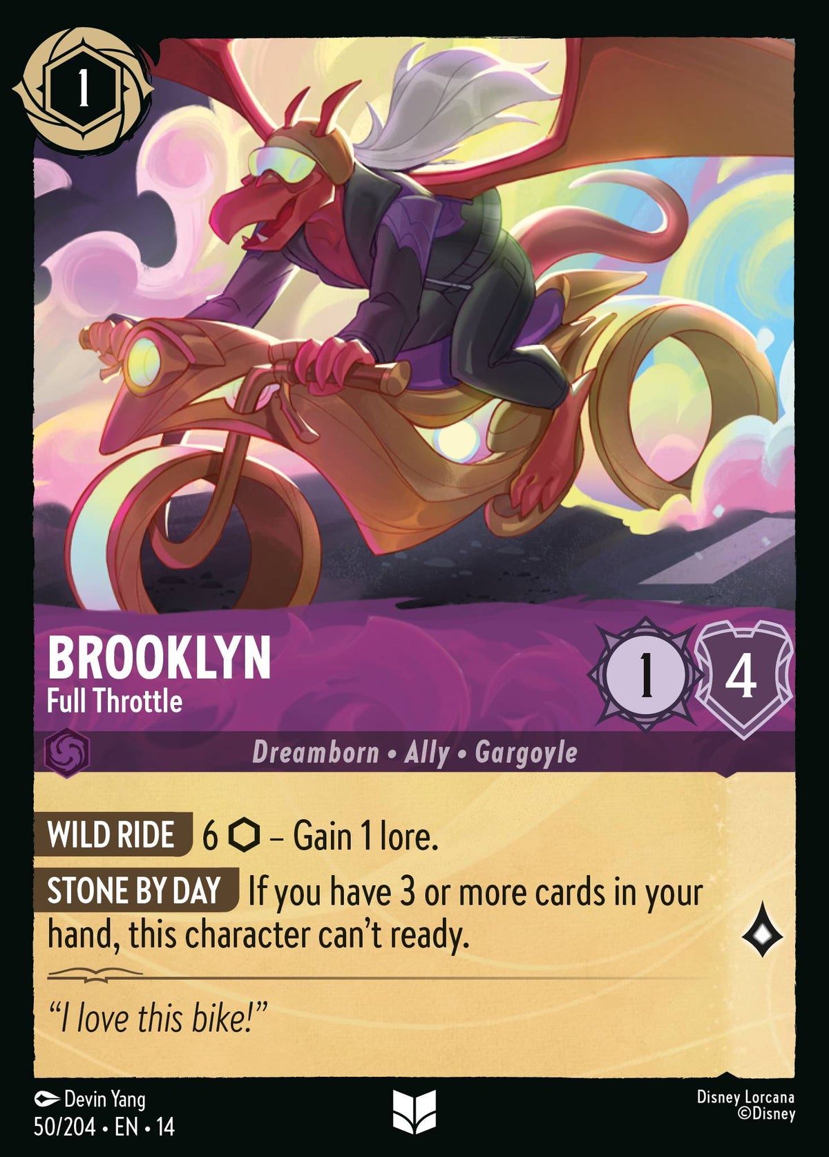 Brooklyn - Full Throttle - Uncommon Lorcana Card