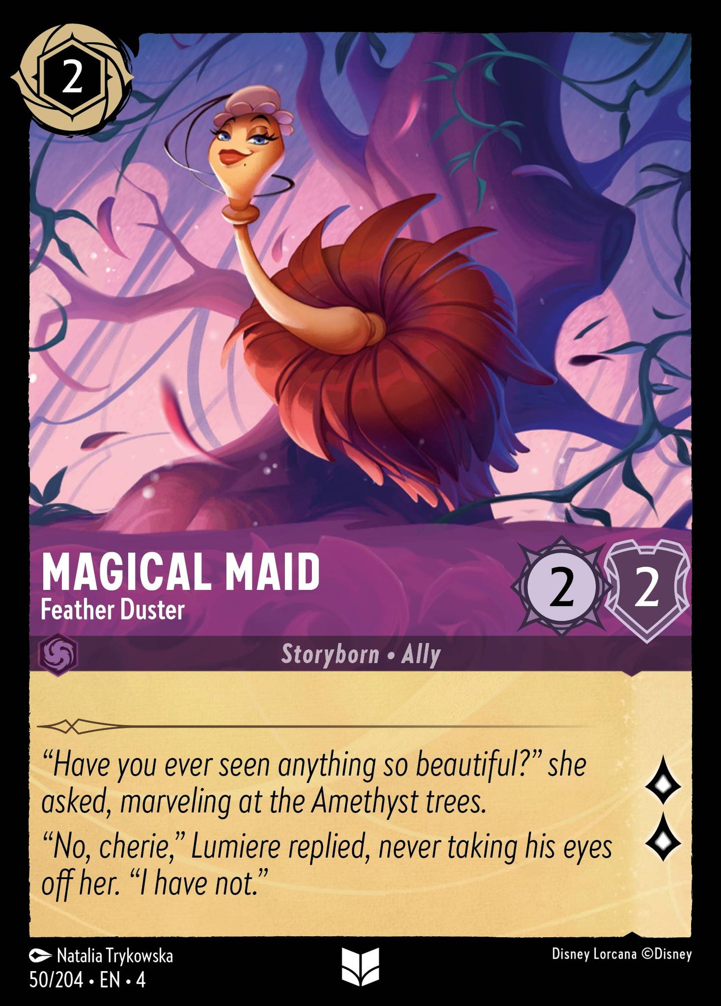 Magical Maid - Feather Duster - Uncommon Lorcana Card