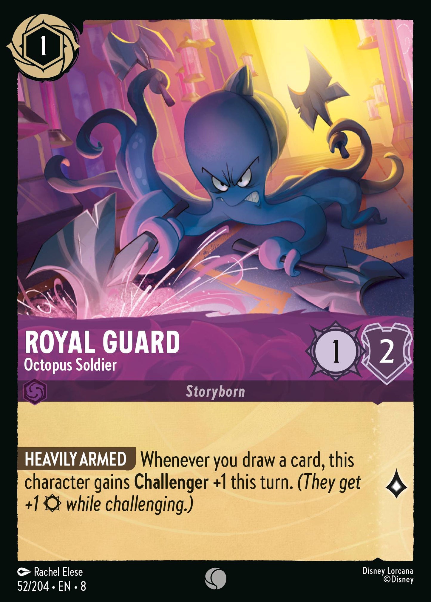 Royal Guard - Octopus Soldier - Common Lorcana Card