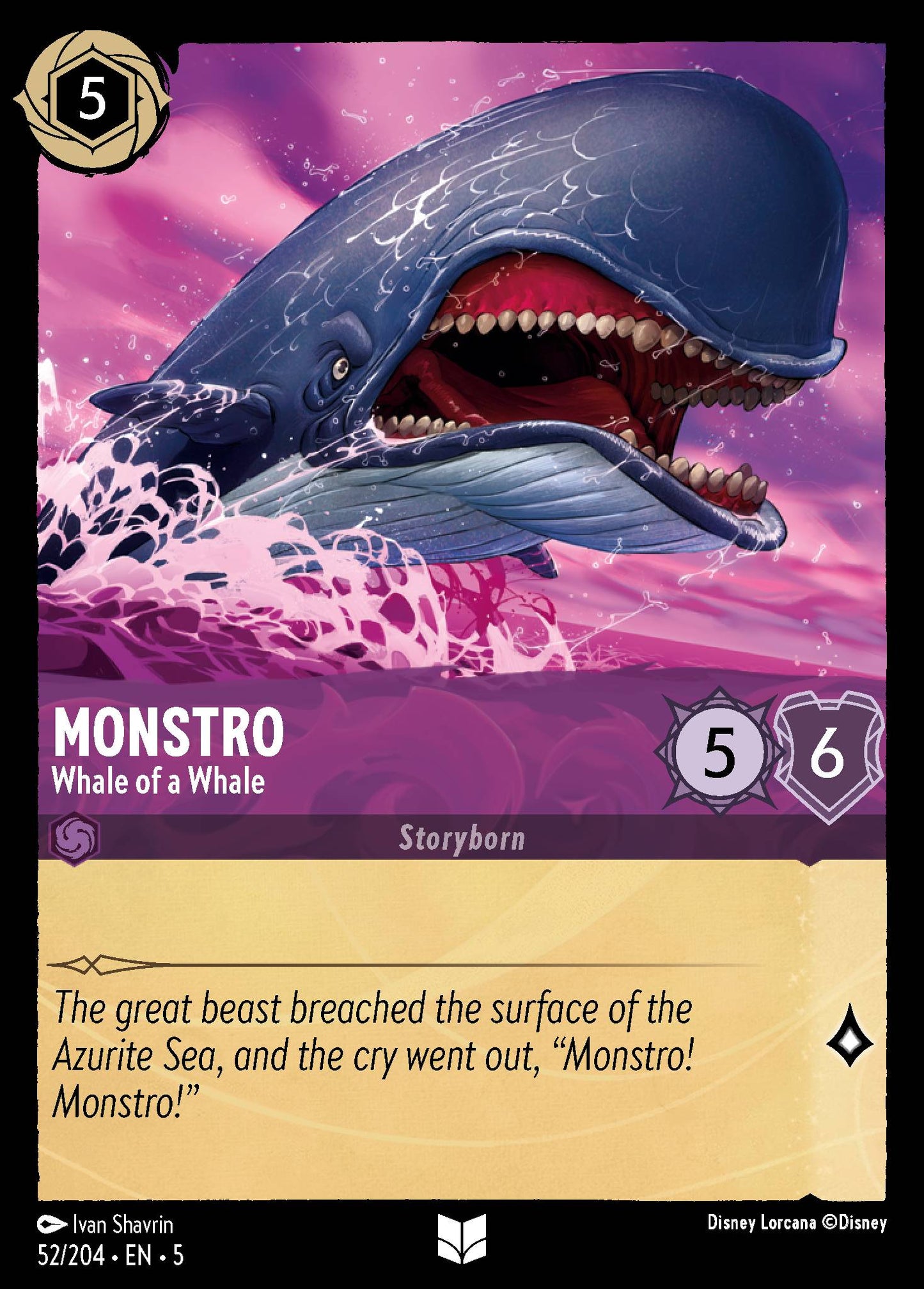 Monstro - Whale of a Whale - Uncommon Lorcana Card