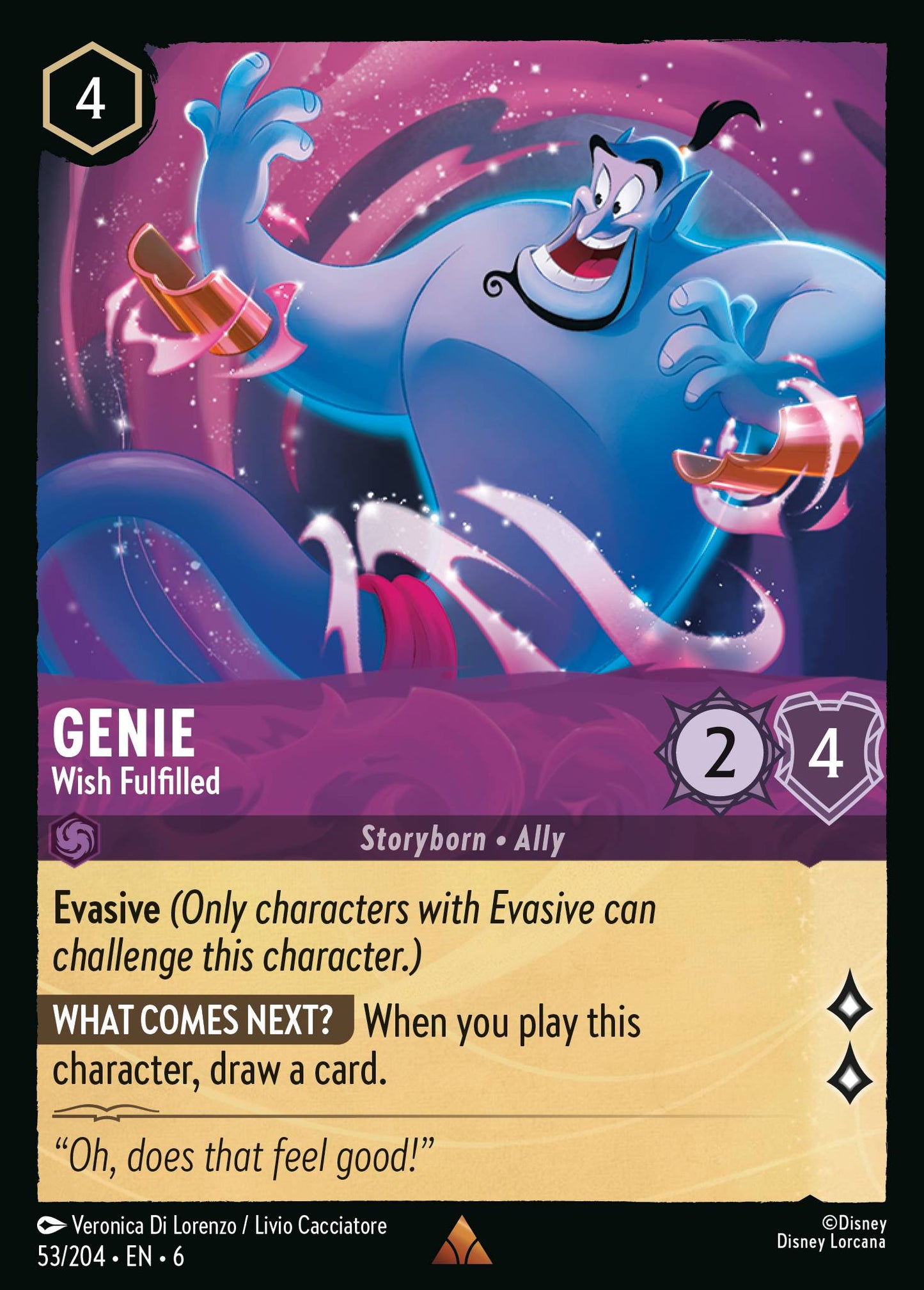 Genie - Wish Fulfilled - Rare Lorcana Card