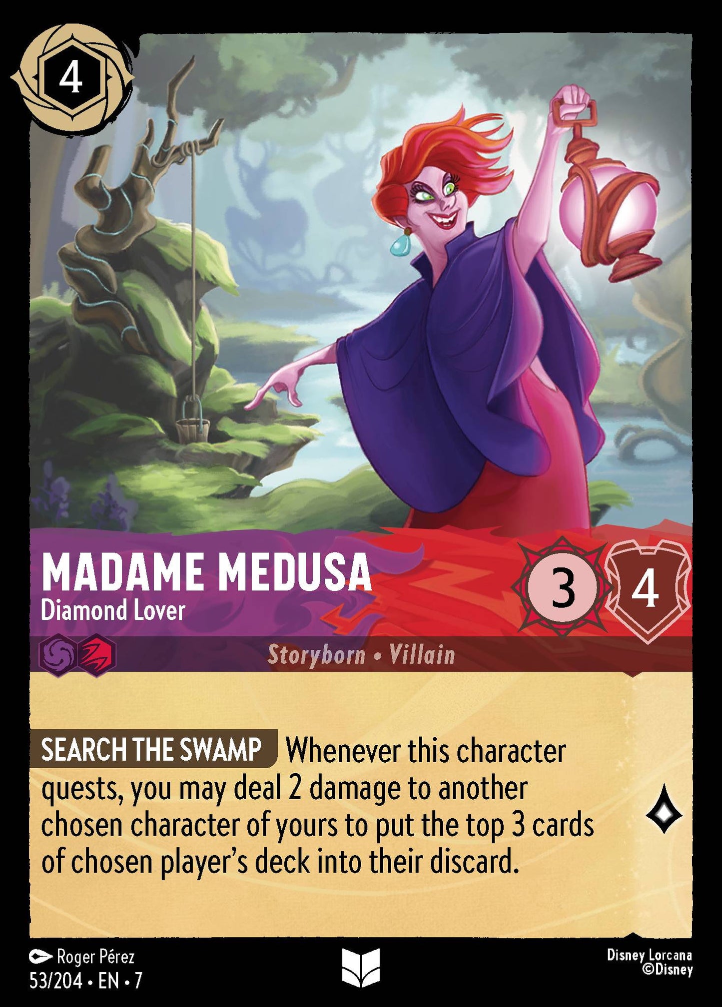 Madame Medusa - Diamond Lover - Uncommon Lorcana Card
