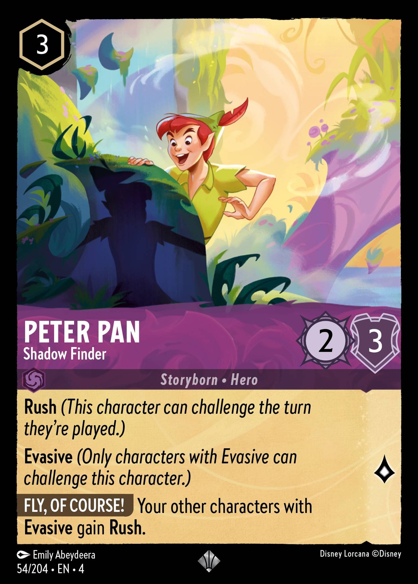 Peter Pan - Shadow Finder - Super Rare Lorcana Card