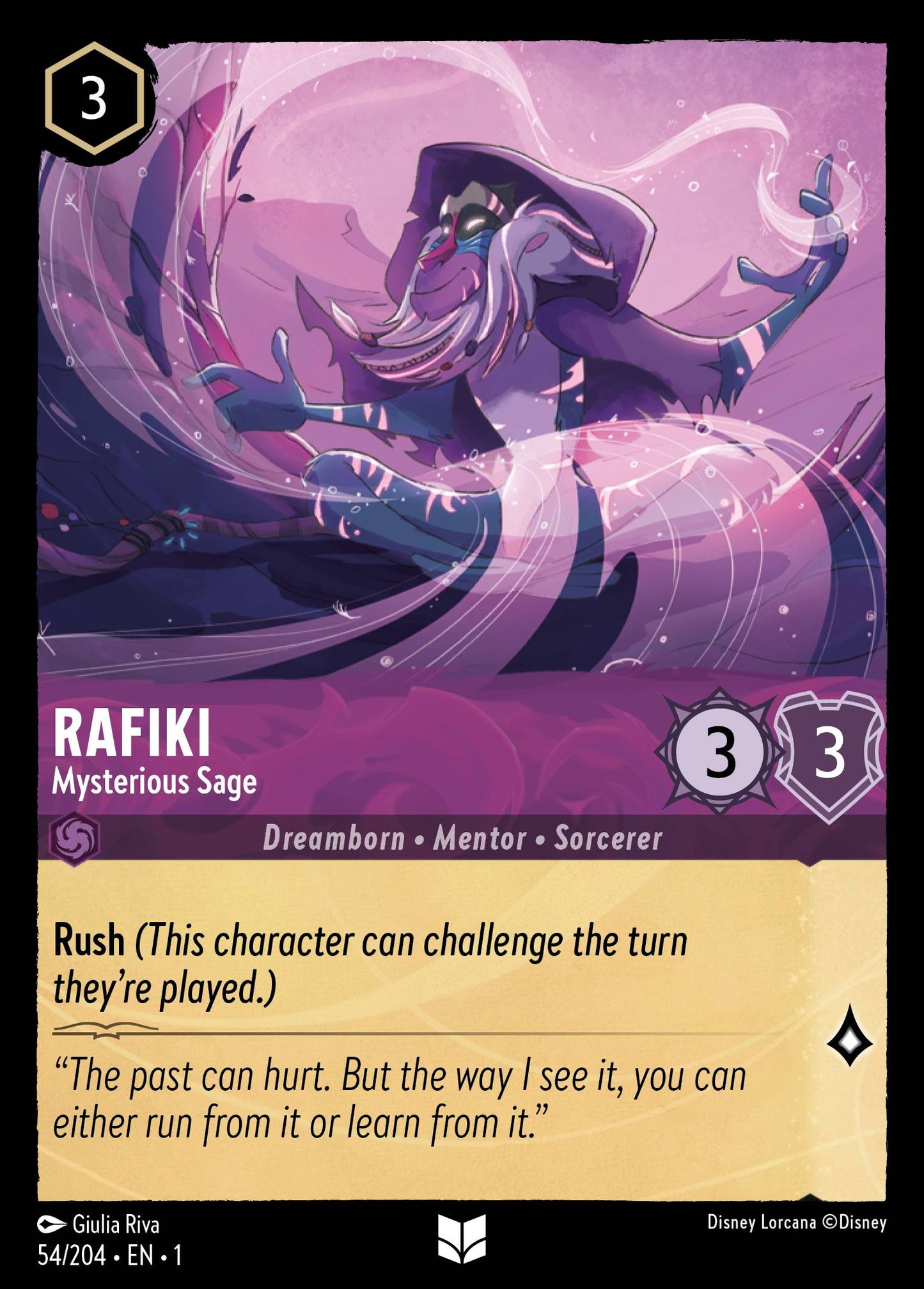 Rafiki - Mysterious Sage - Uncommon Lorcana Card