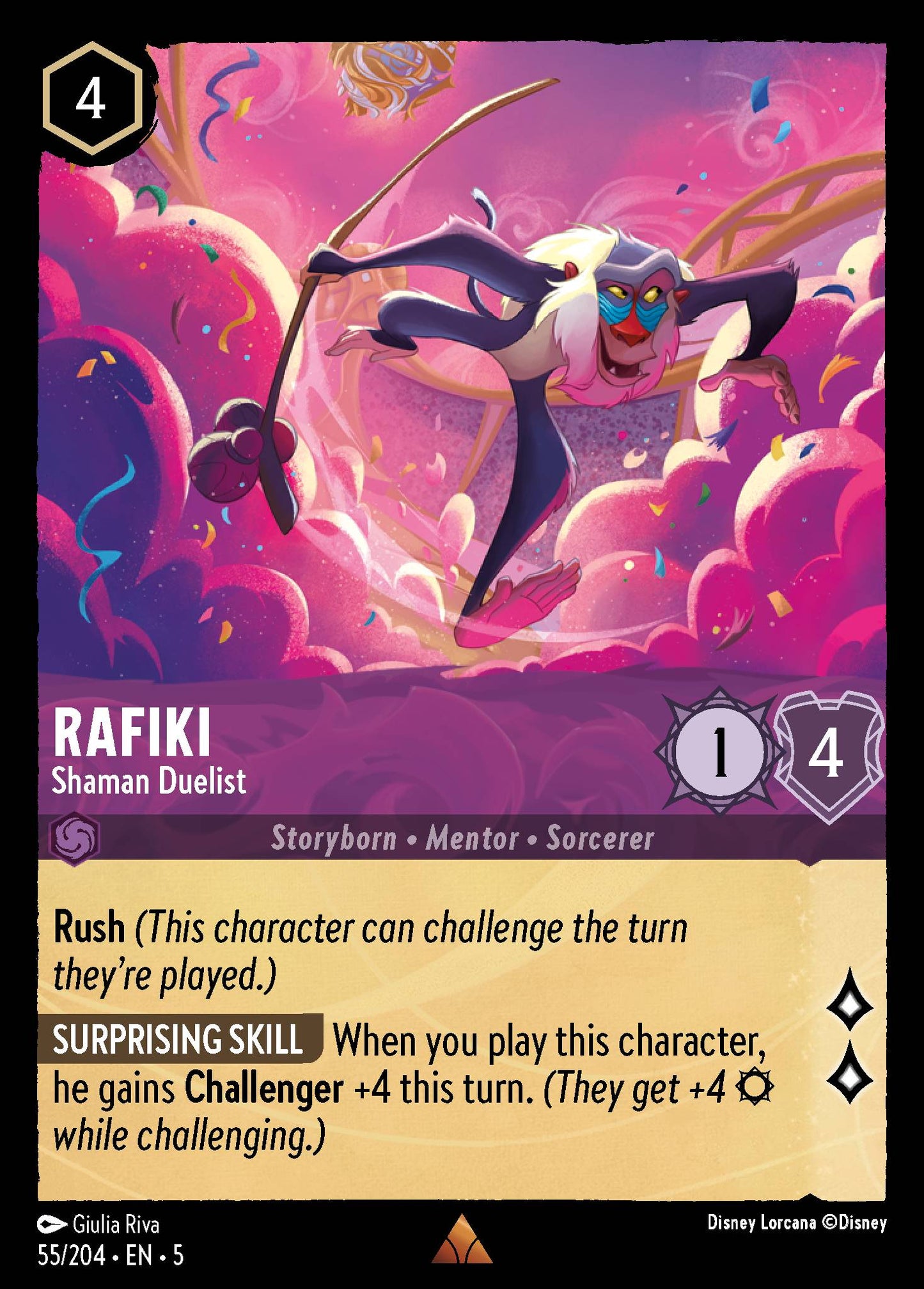 Rafiki - Shaman Duelist - Rare Lorcana Card